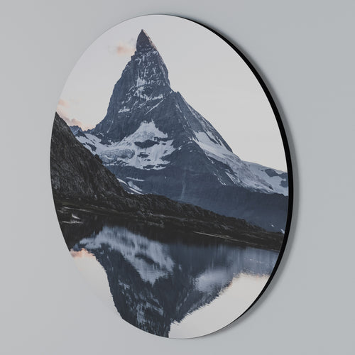 MEMORY OF MATTERHORN Round Wall Art