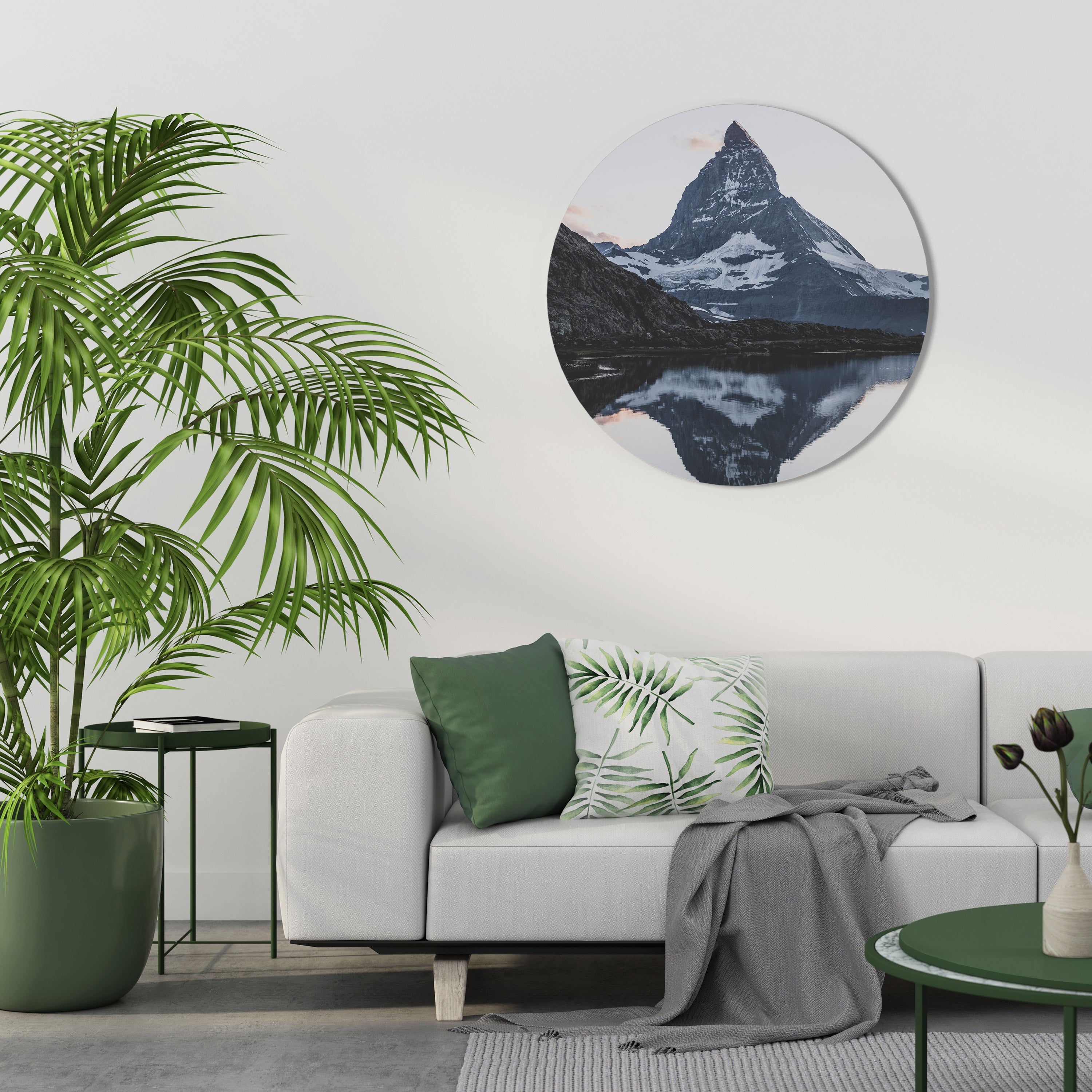 MÉMOIRE DU CERVIN Art mural rond