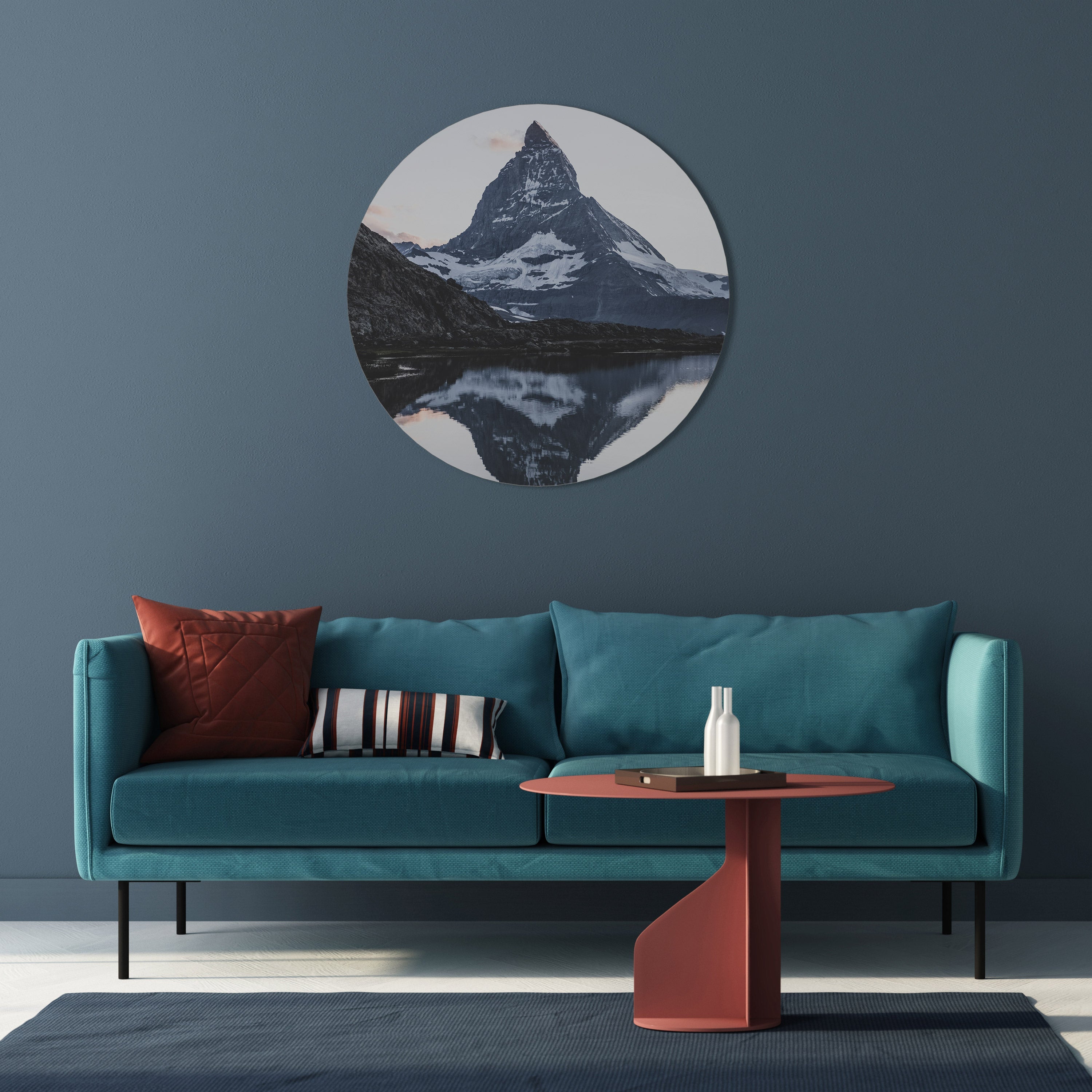 MÉMOIRE DU CERVIN Art mural rond