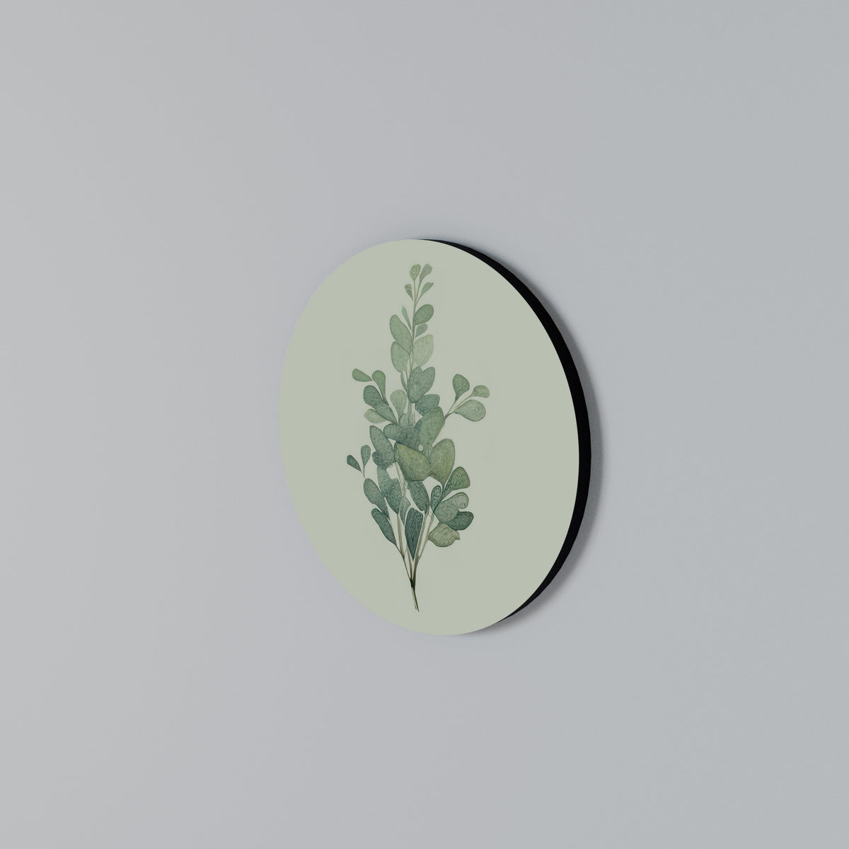 EUCALYPTUS TWIG Round Wall Art