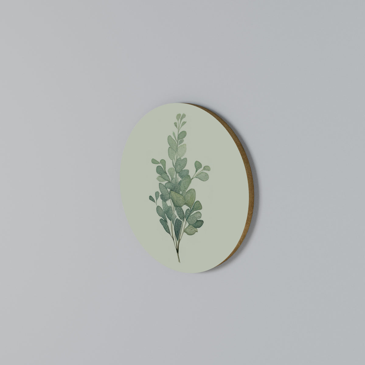 EUCALYPTUS TWIG Round Wall Art