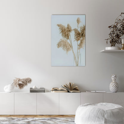 ELEGANT GRASSY SERENITY Vertical Canvas Print