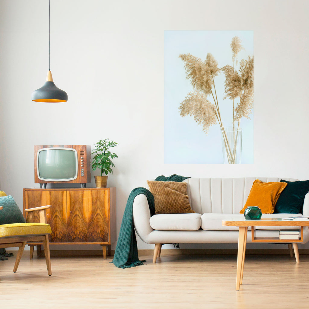 Affiche verticale autocollante « ÉLÉGANTE GRASSY SÉRÉNITÉ »