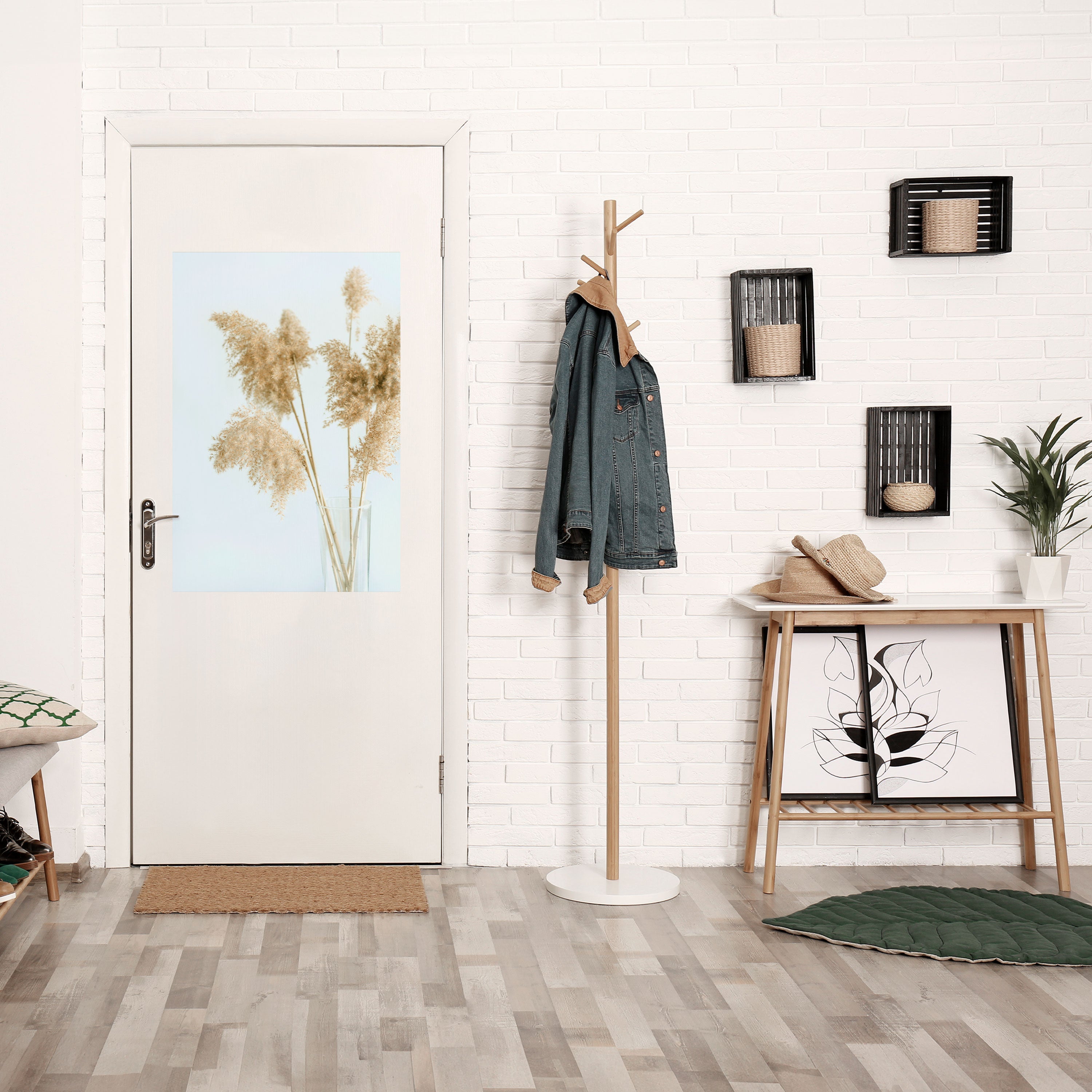 Affiche verticale autocollante « ÉLÉGANTE GRASSY SÉRÉNITÉ »