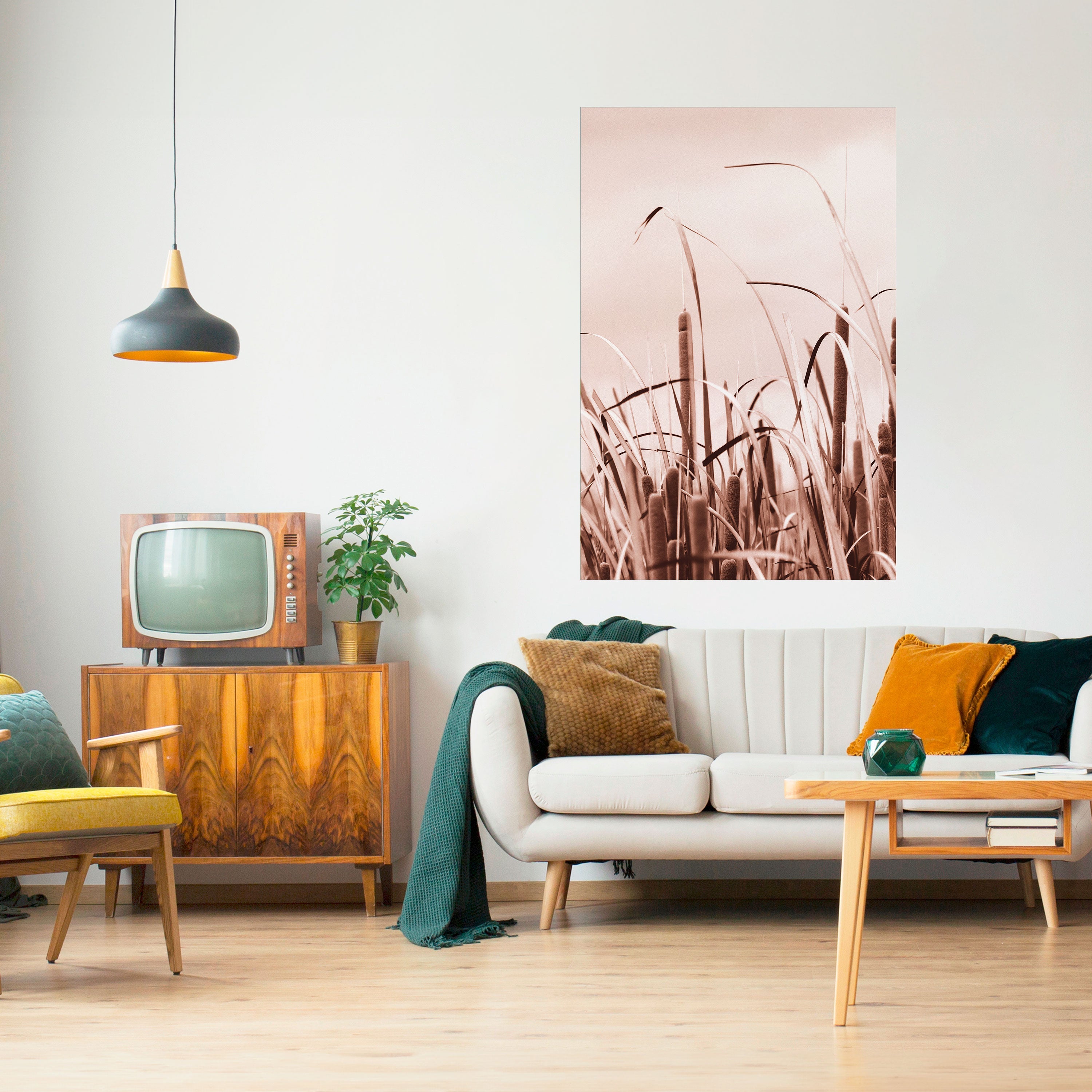 Affiche verticale autocollante « SÉRÉNITÉ DANS LA SIMPLICITÉ »