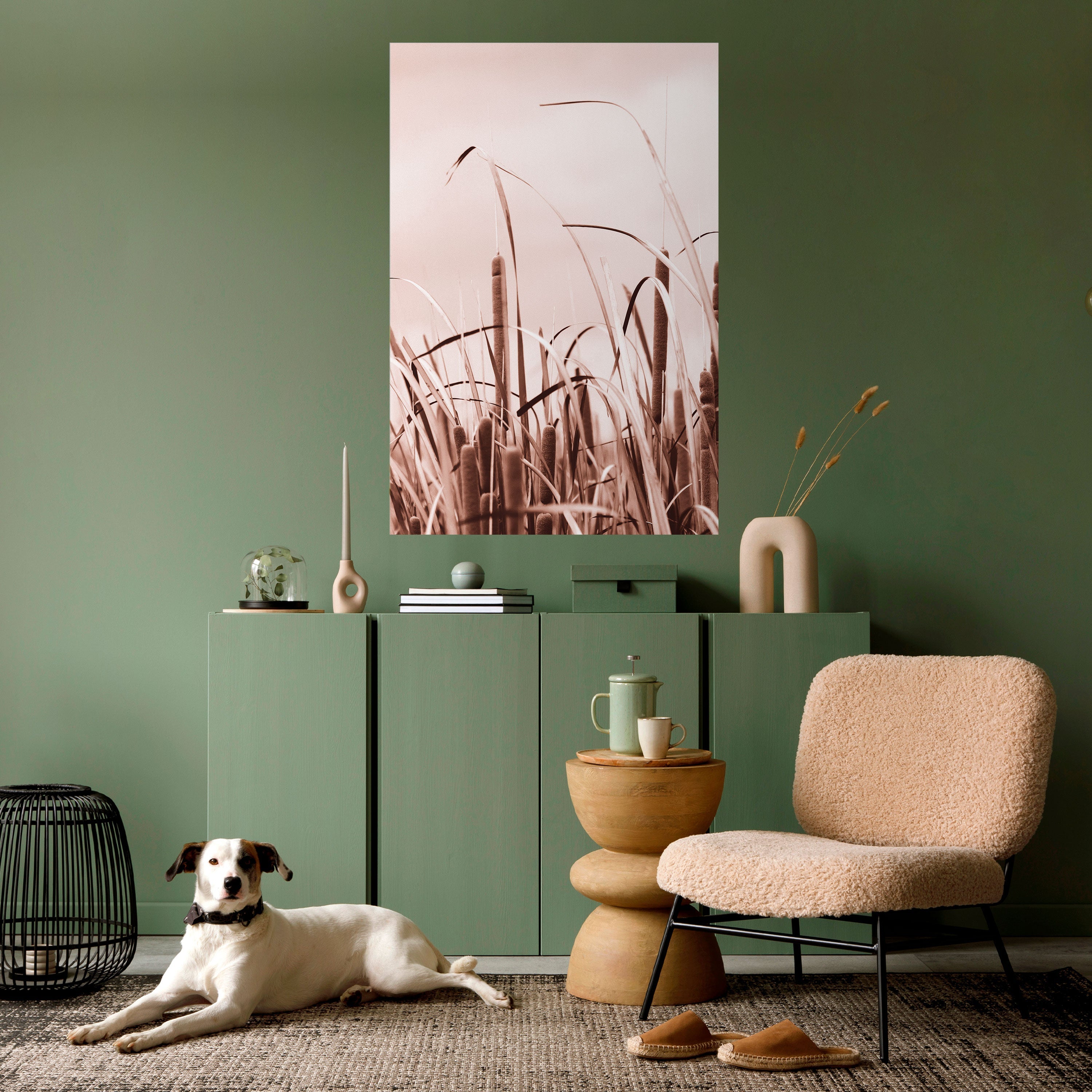 Affiche verticale autocollante « SÉRÉNITÉ DANS LA SIMPLICITÉ »