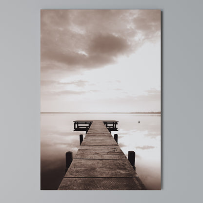 ECHOES OF STILLNESS Vertical Canvas Print