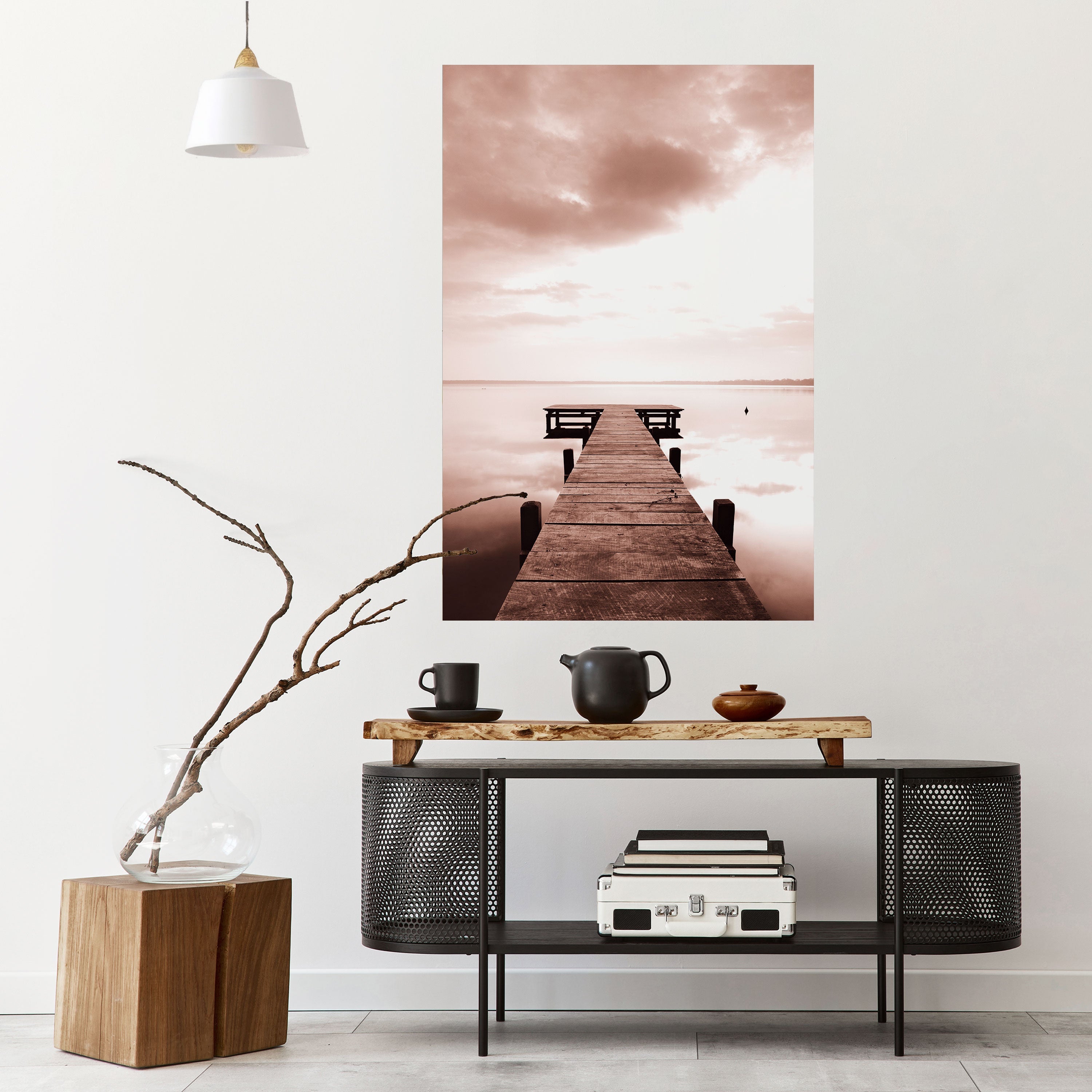 Affiche verticale autocollante « ÉCHOS DE L'IMMOBILITÉ »