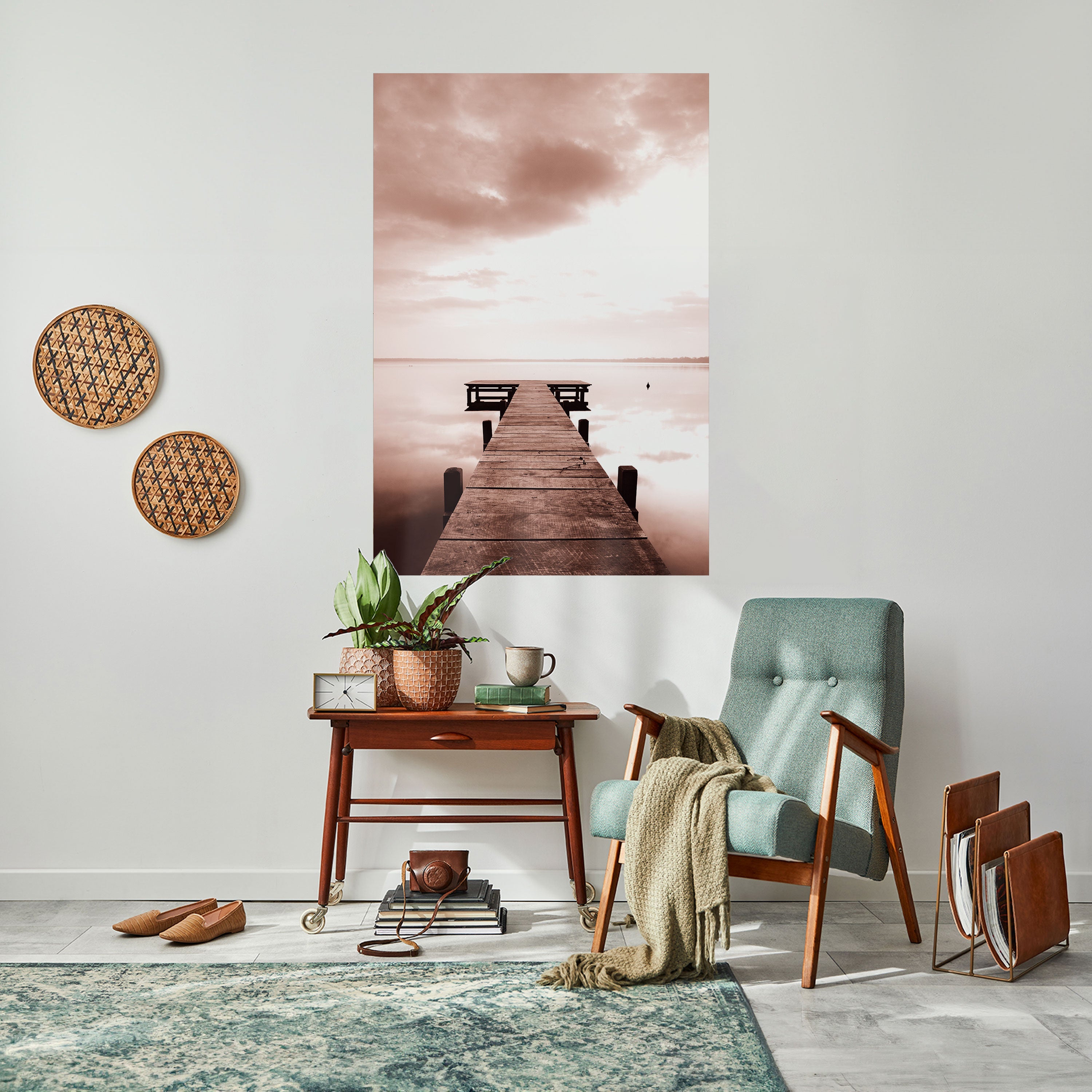 Affiche verticale autocollante « ÉCHOS DE L'IMMOBILITÉ »