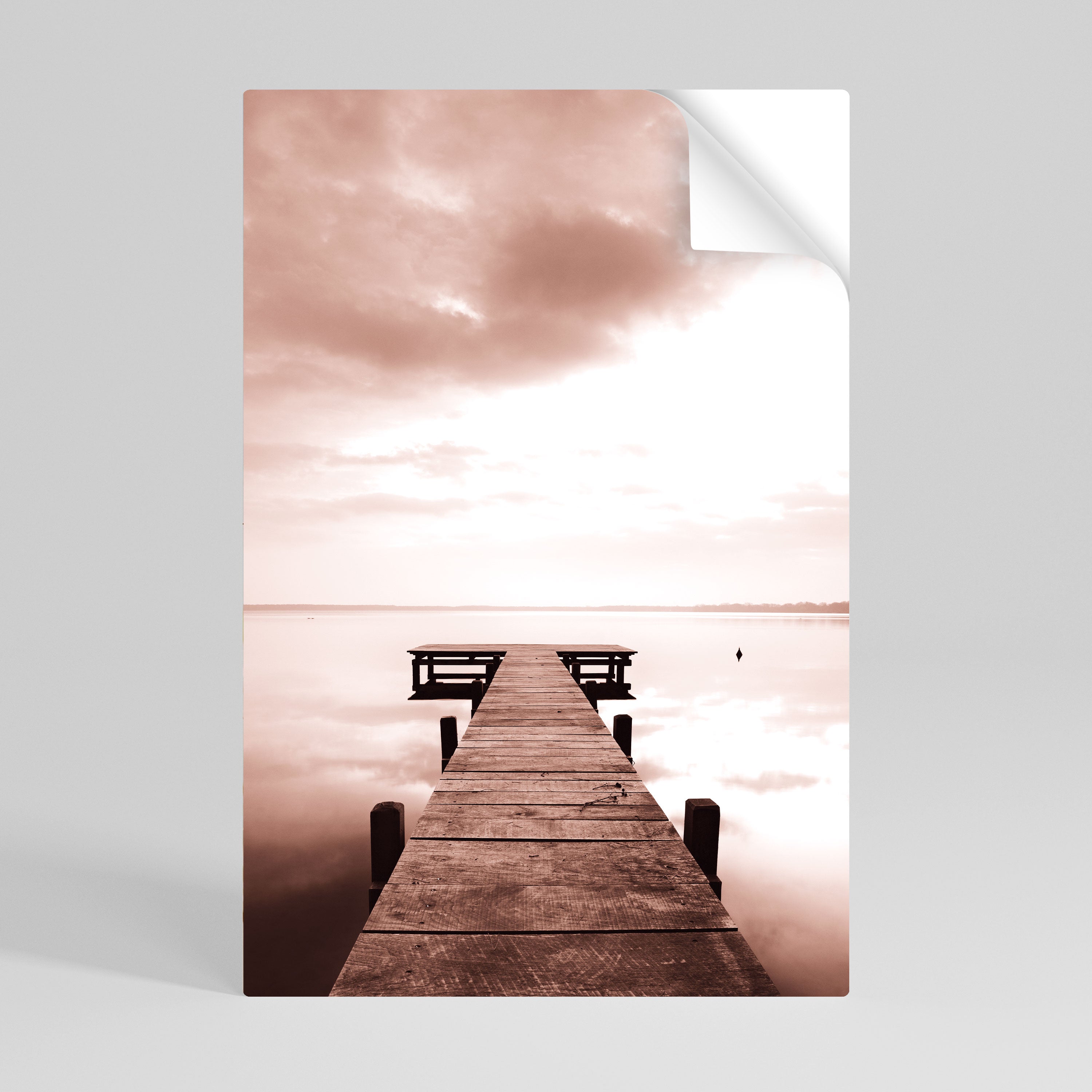 Affiche verticale autocollante « ÉCHOS DE L'IMMOBILITÉ »