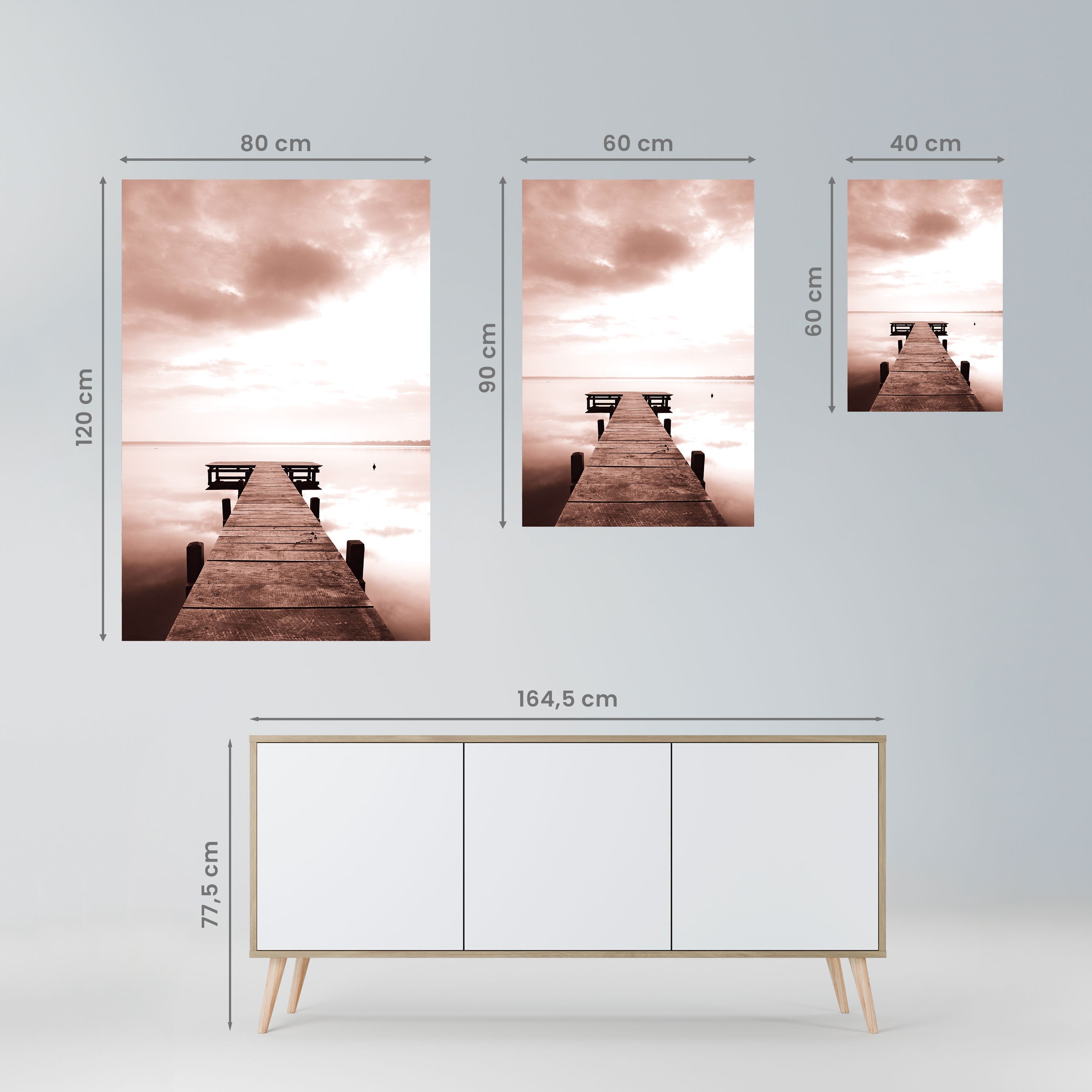 Affiche verticale autocollante « ÉCHOS DE L'IMMOBILITÉ »