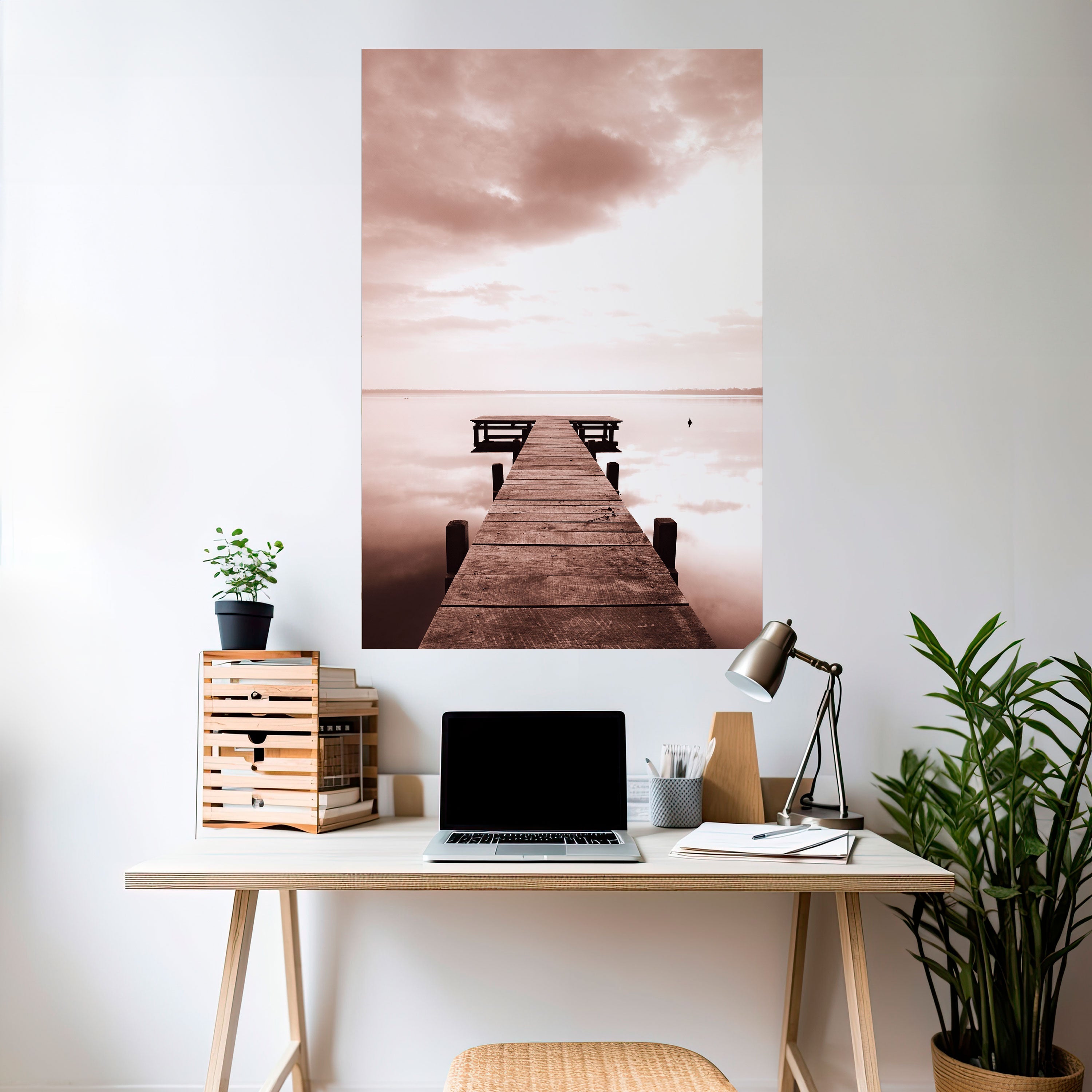 Affiche verticale autocollante « ÉCHOS DE L'IMMOBILITÉ »