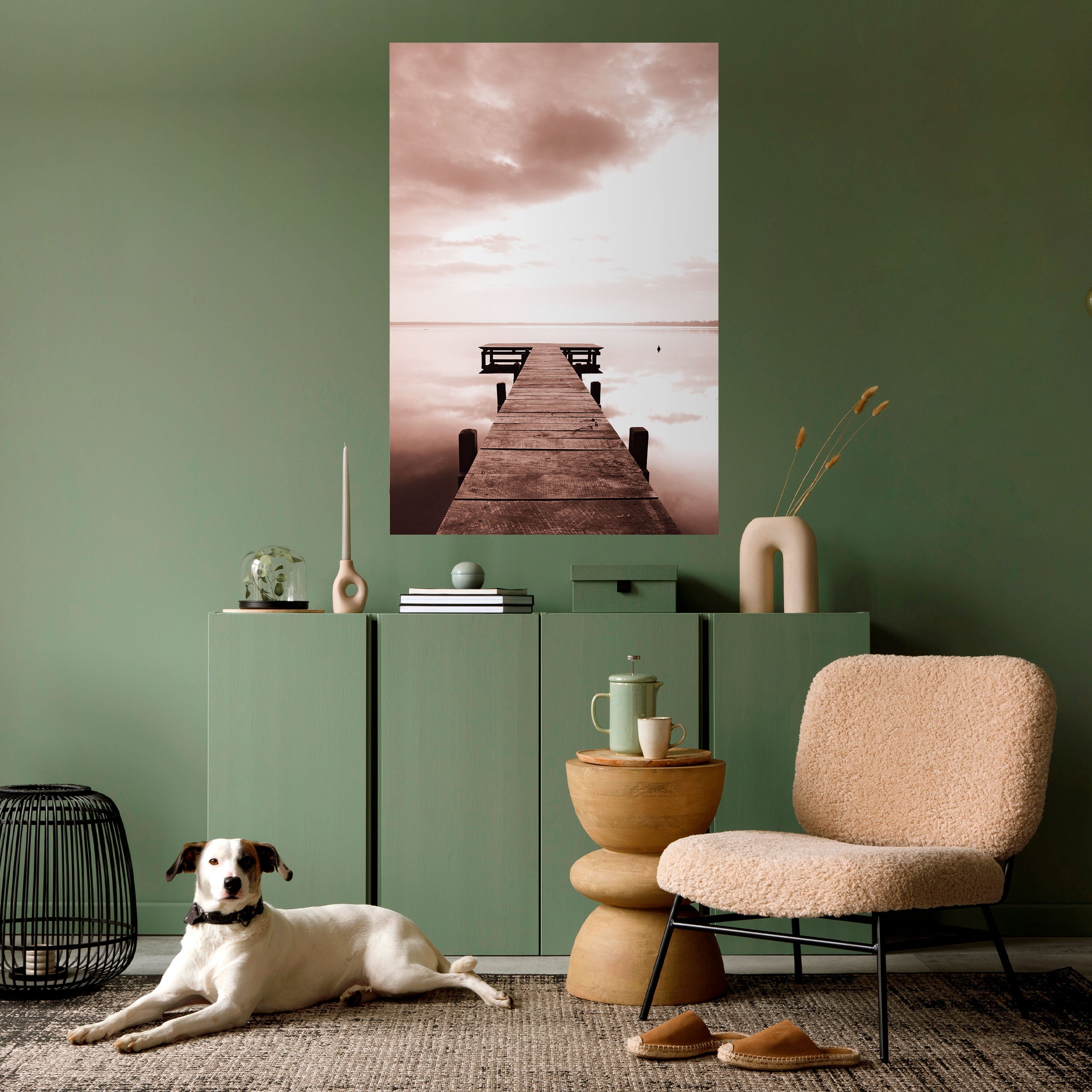 Affiche verticale autocollante « ÉCHOS DE L'IMMOBILITÉ »