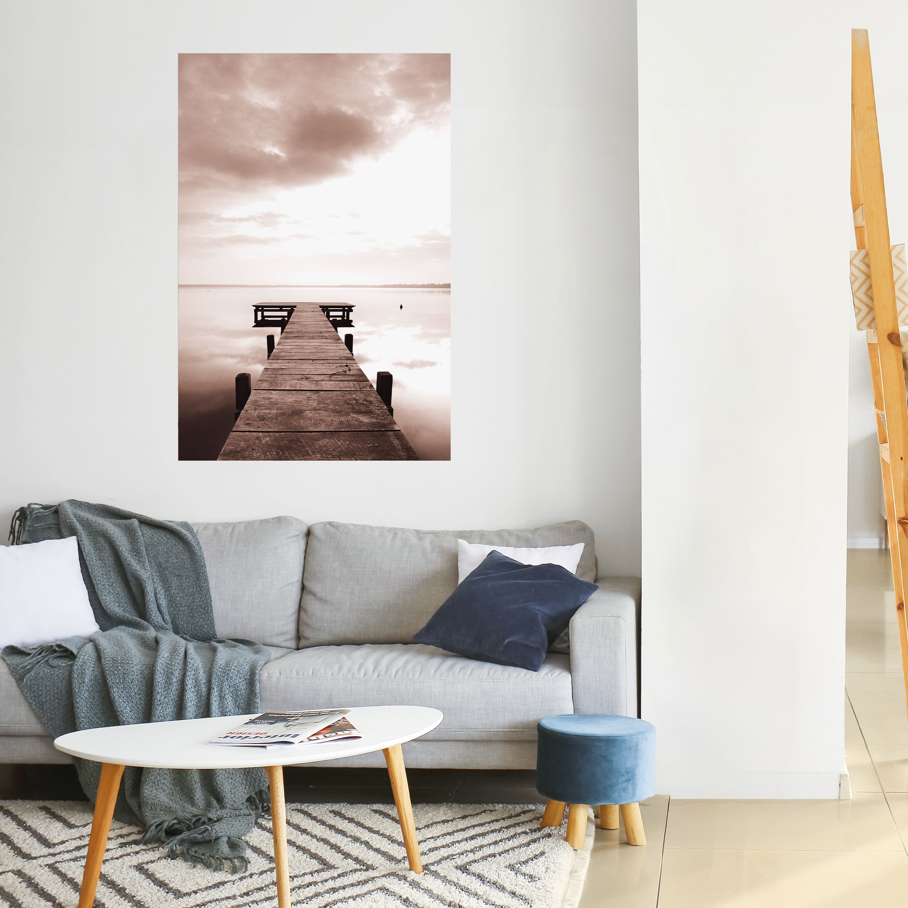 Affiche verticale autocollante « ÉCHOS DE L'IMMOBILITÉ »