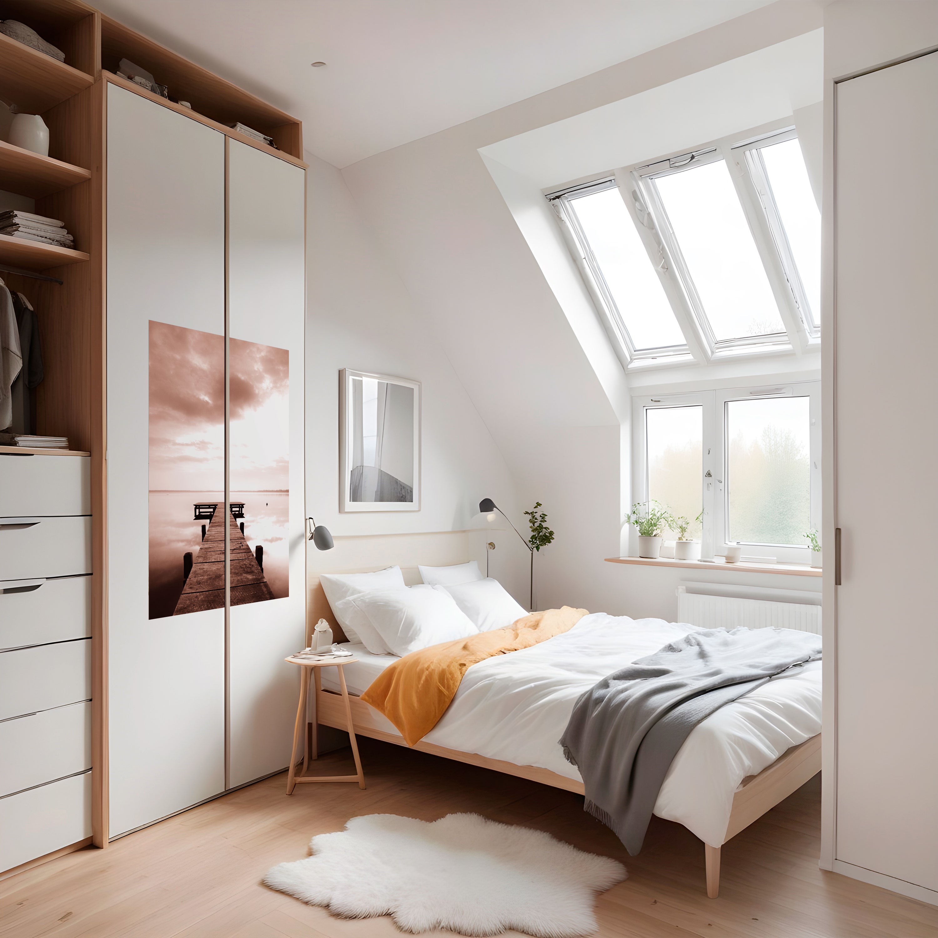 Affiche verticale autocollante « ÉCHOS DE L'IMMOBILITÉ »