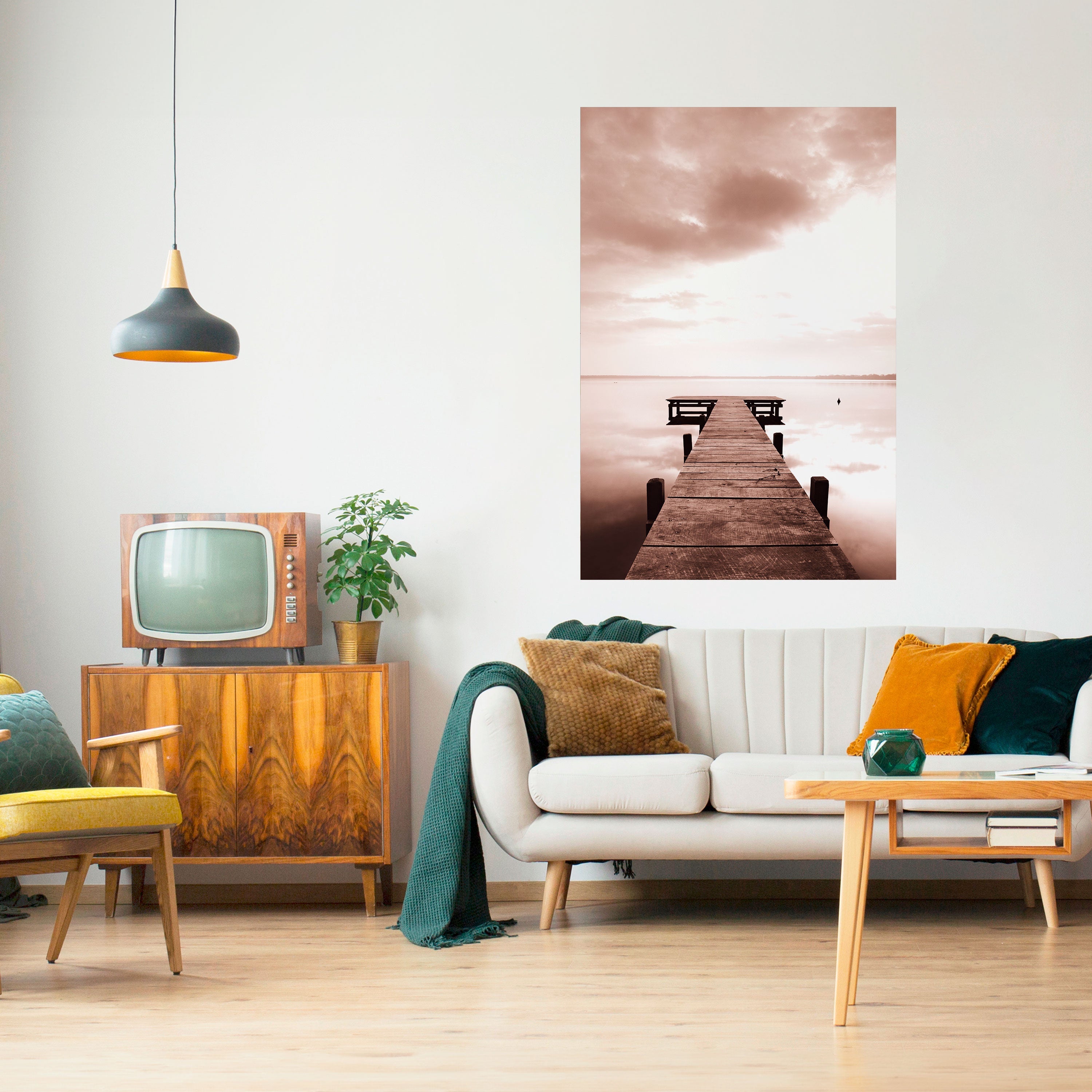 Affiche verticale autocollante « ÉCHOS DE L'IMMOBILITÉ »