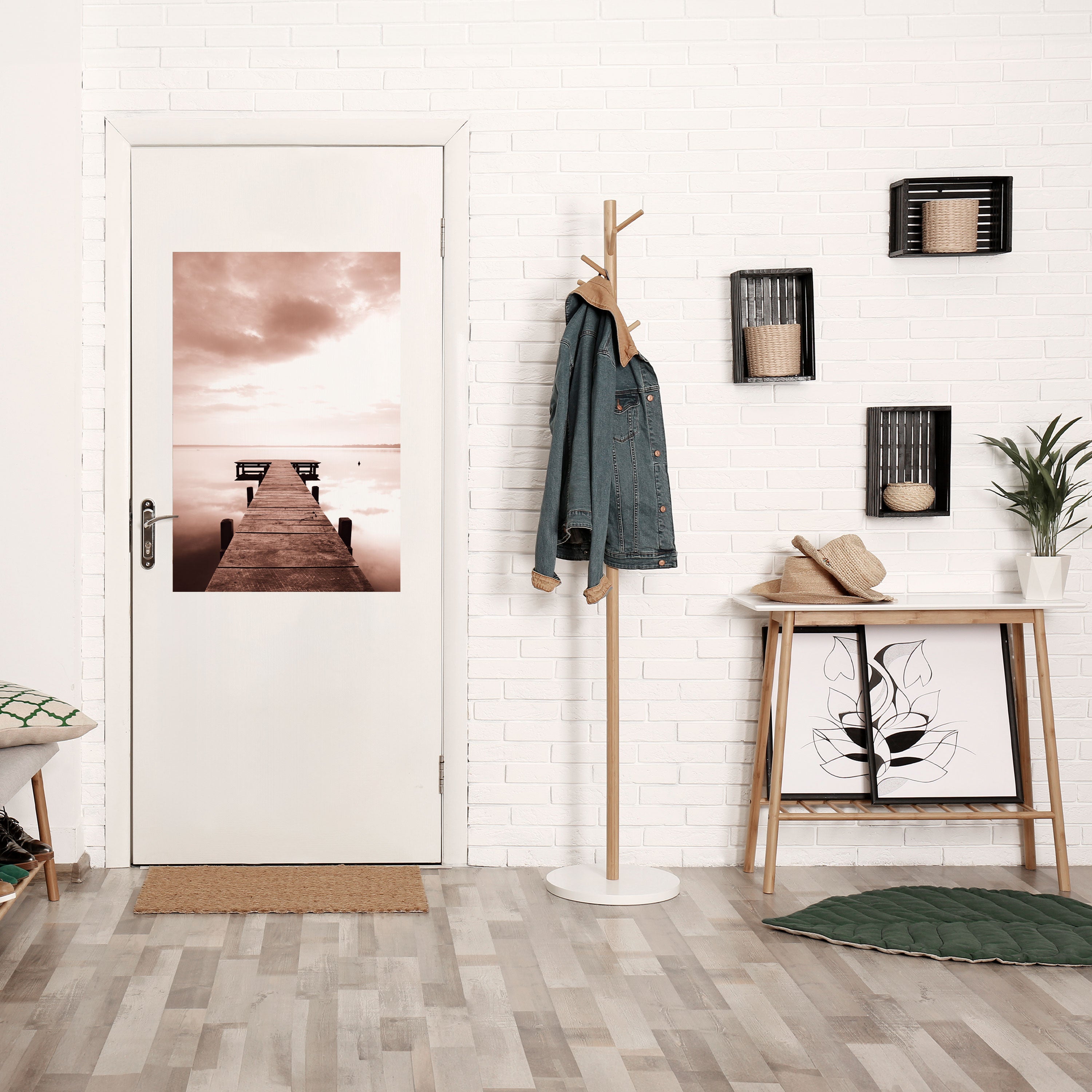 Affiche verticale autocollante « ÉCHOS DE L'IMMOBILITÉ »