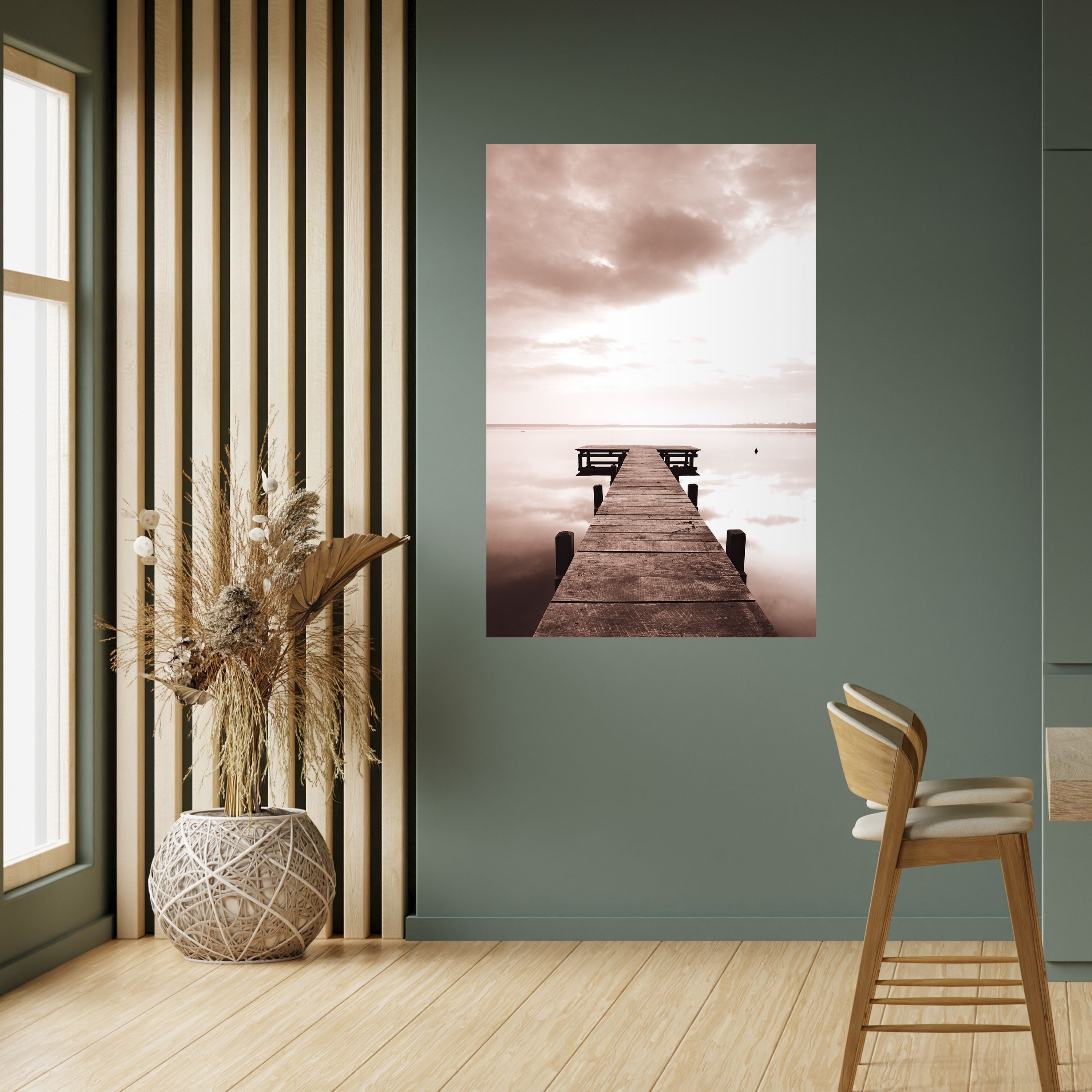 Affiche verticale autocollante « ÉCHOS DE L'IMMOBILITÉ »