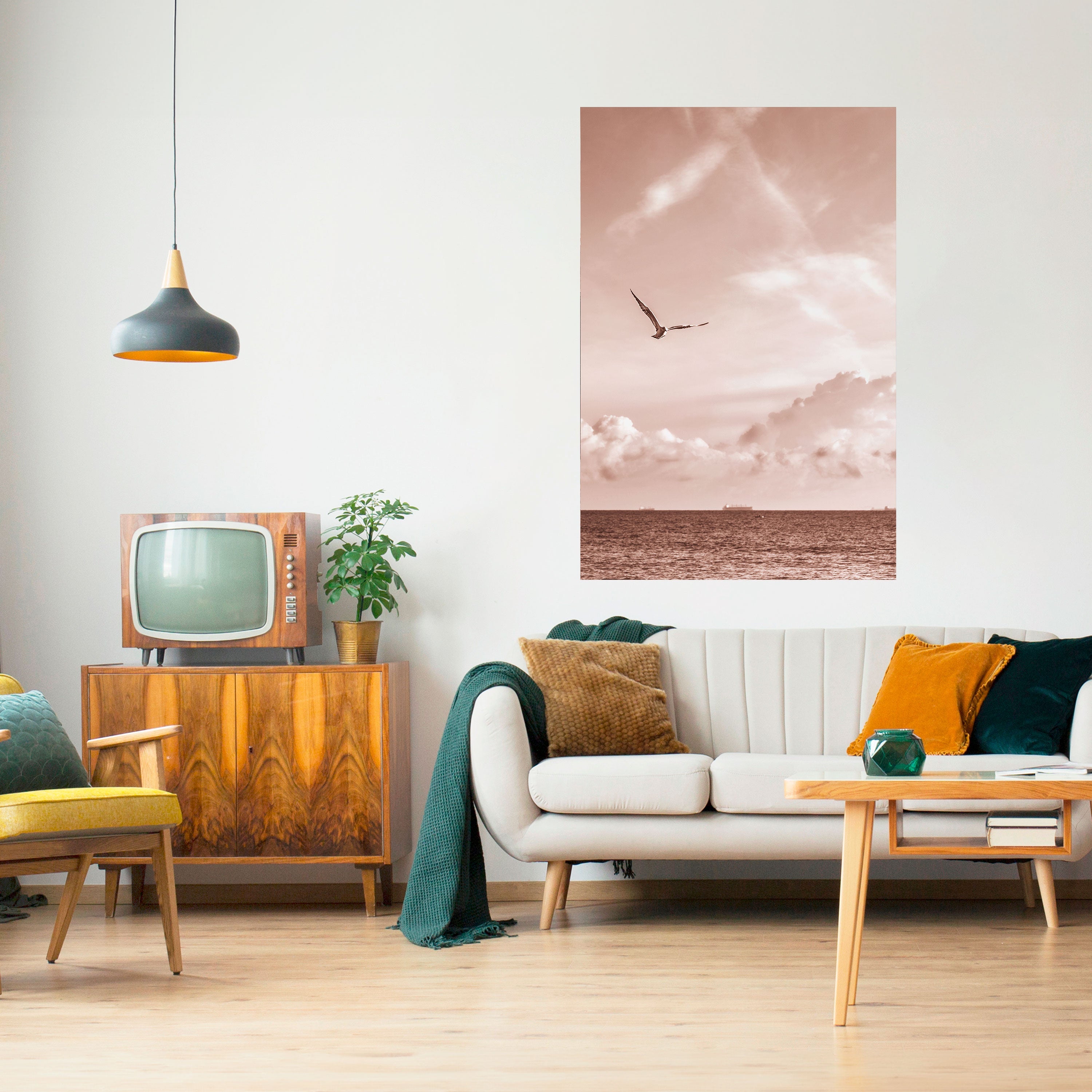 Affiche verticale autocollante « VUE DE LIBERTÉ »