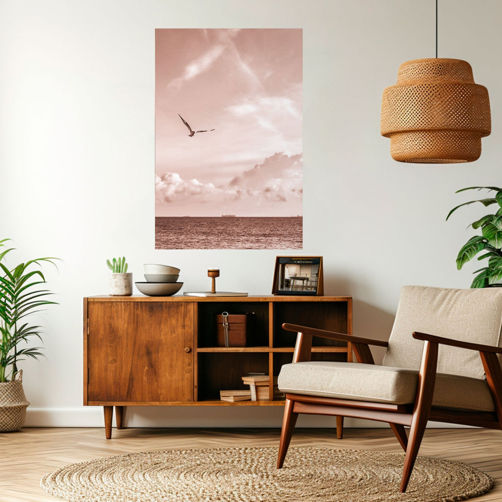 Affiche verticale autocollante « VUE DE LIBERTÉ »