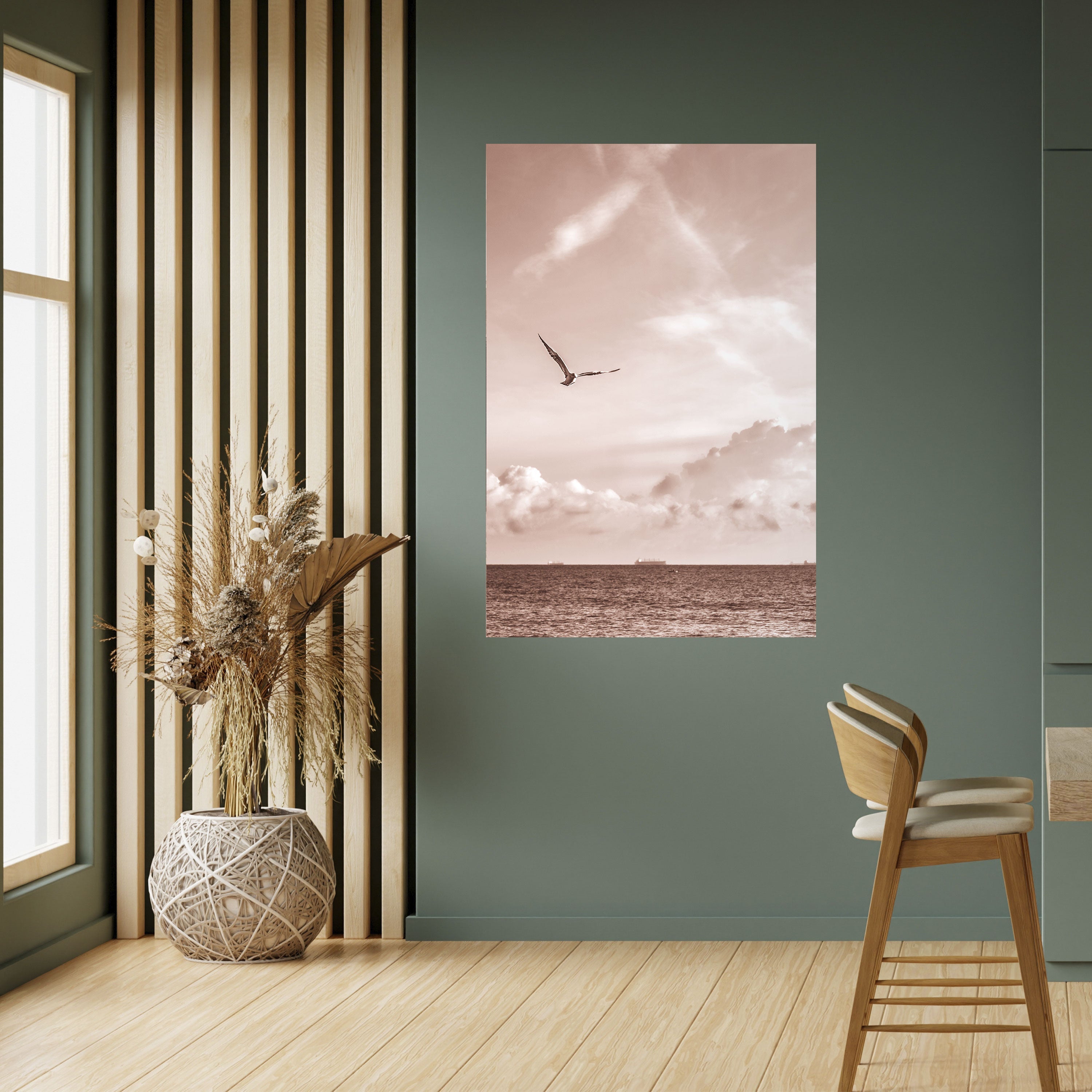 Affiche verticale autocollante « VUE DE LIBERTÉ »