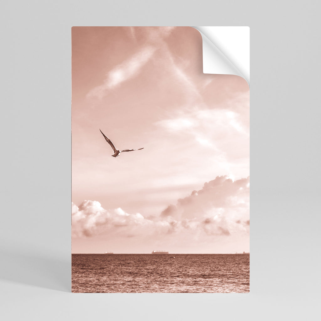 Affiche verticale autocollante « VUE DE LIBERTÉ »