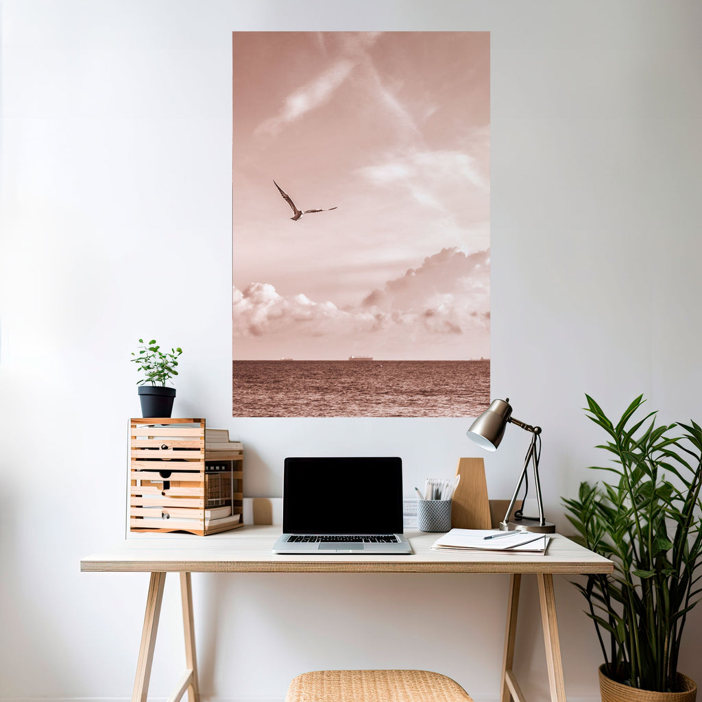 Affiche verticale autocollante « VUE DE LIBERTÉ »