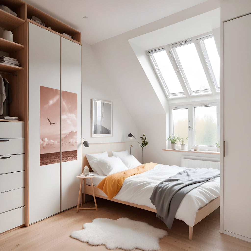 Affiche verticale autocollante « VUE DE LIBERTÉ »