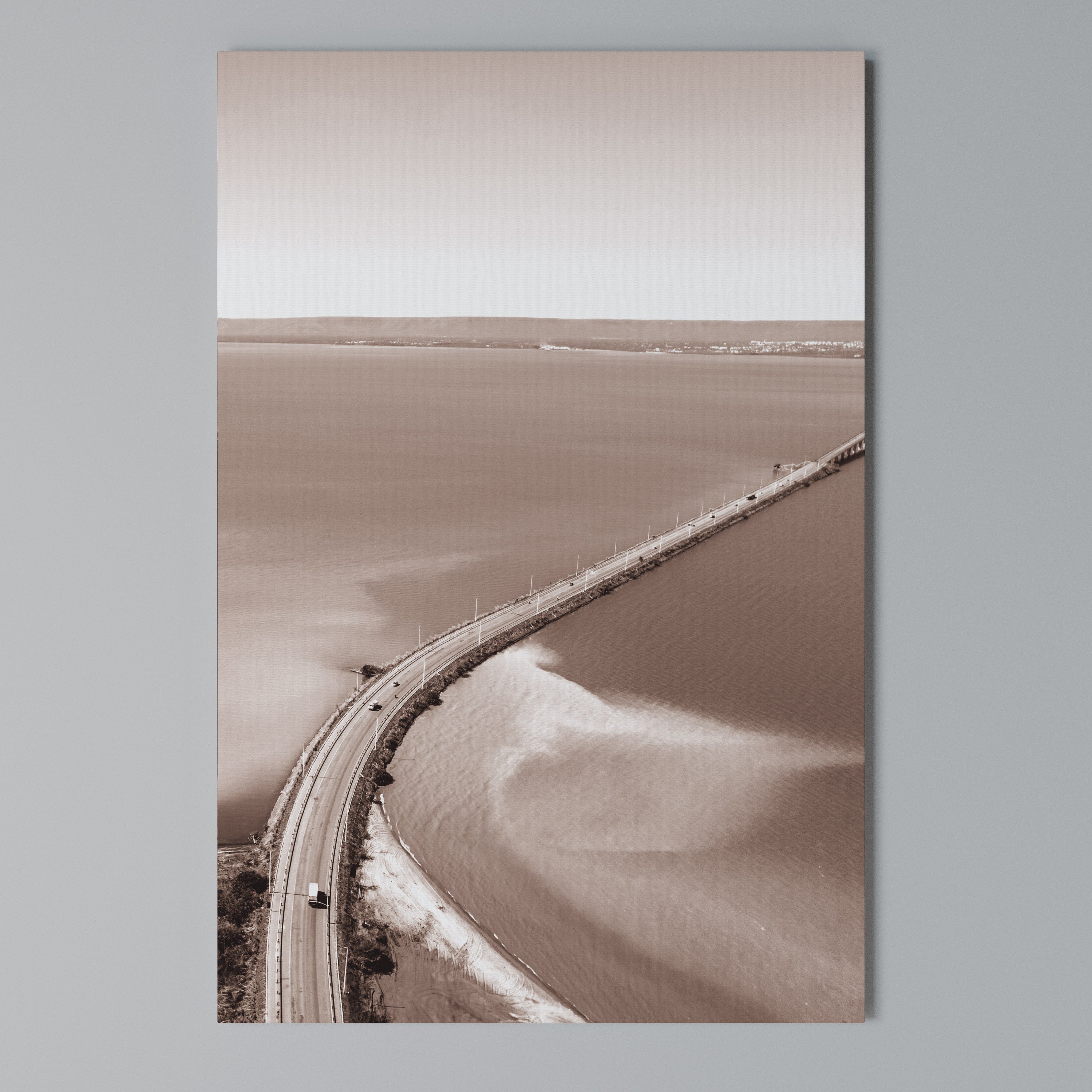 HORIZON BOUND JOURNEY Vertical Canvas Print