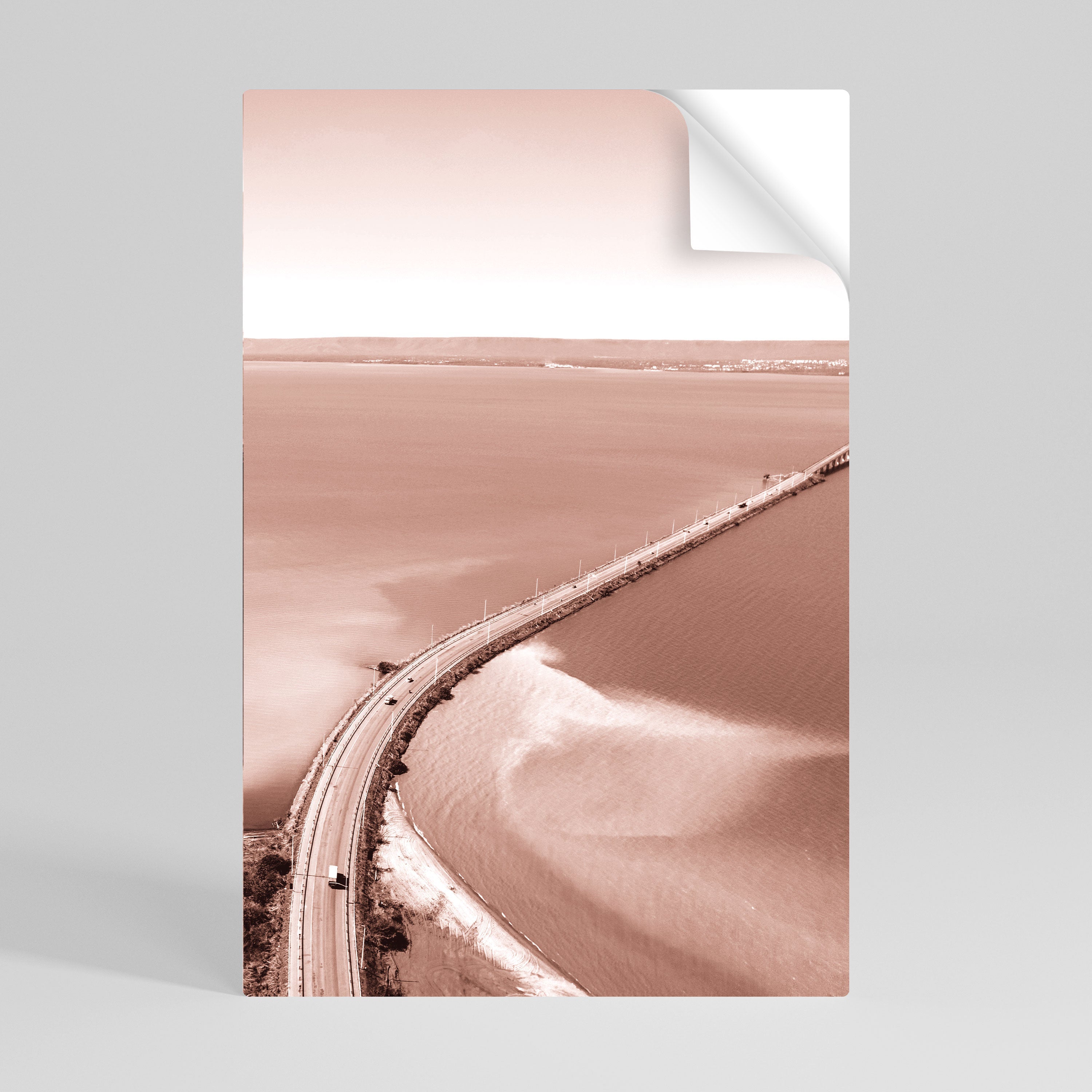 Affiche verticale autocollante « HORIZON BOUND JOURNEY »