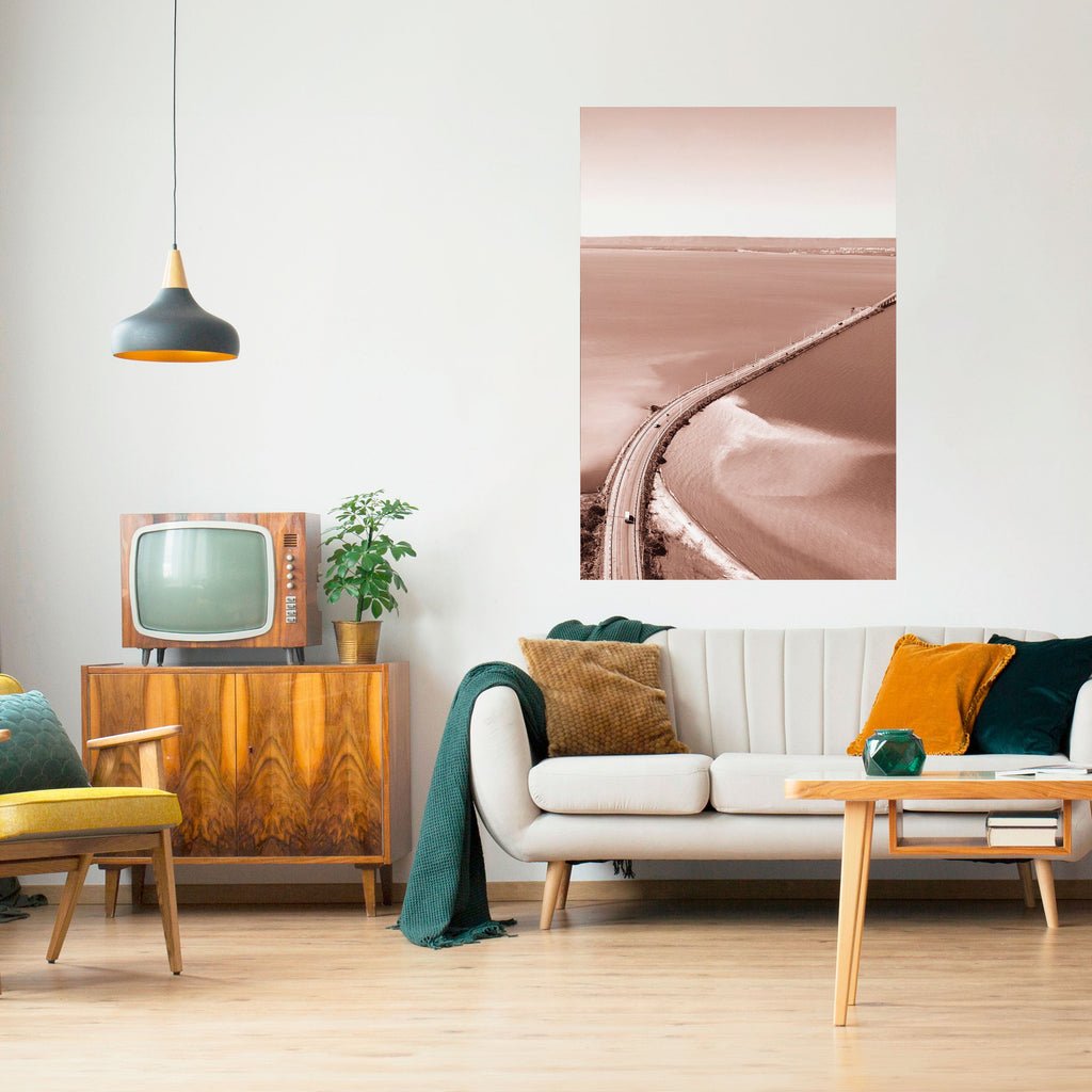 Affiche verticale autocollante « HORIZON BOUND JOURNEY »