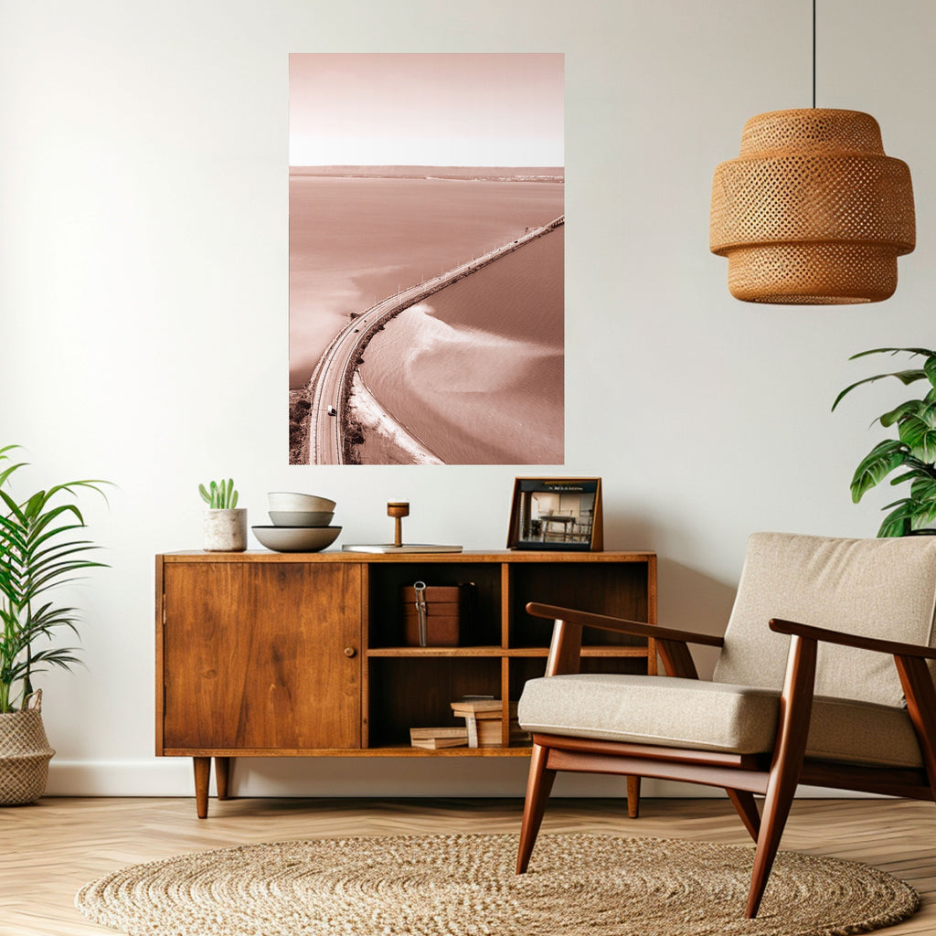 Affiche verticale autocollante « HORIZON BOUND JOURNEY »