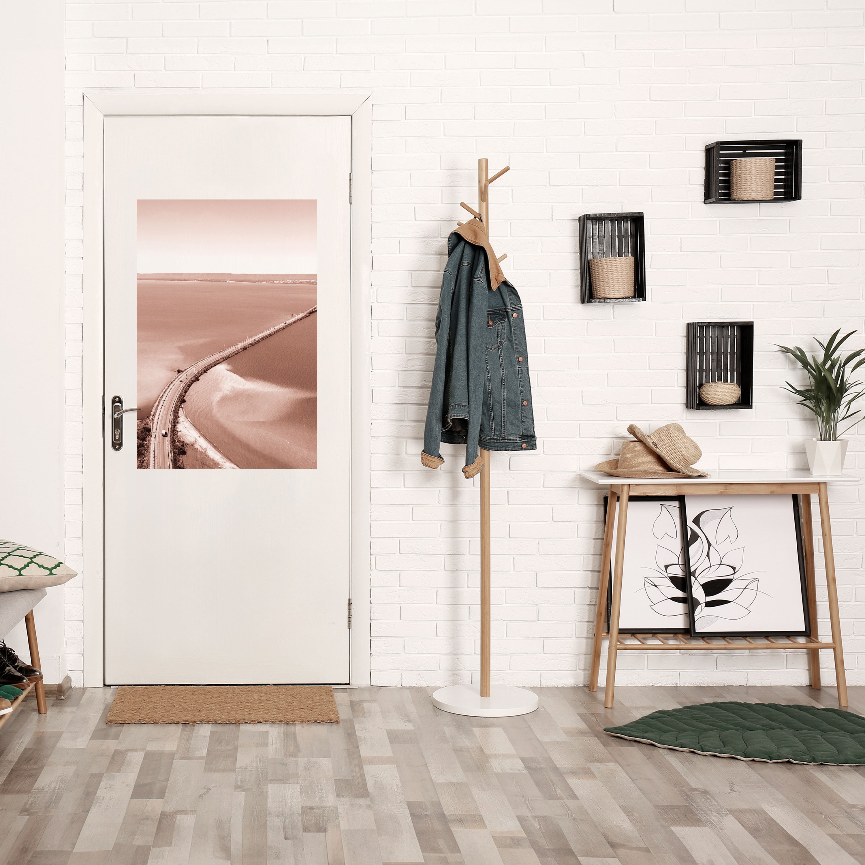 Affiche verticale autocollante « HORIZON BOUND JOURNEY »