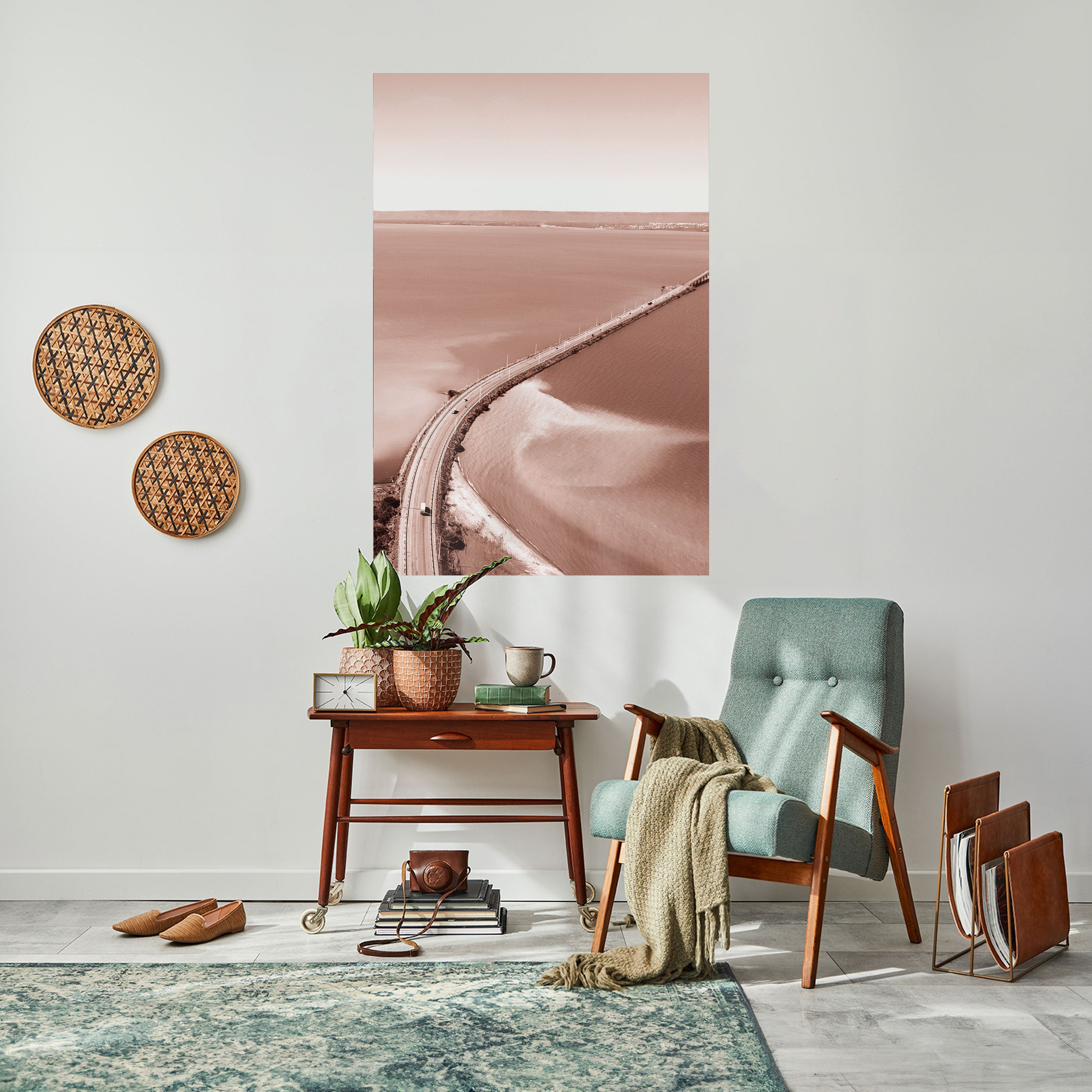 Affiche verticale autocollante « HORIZON BOUND JOURNEY »