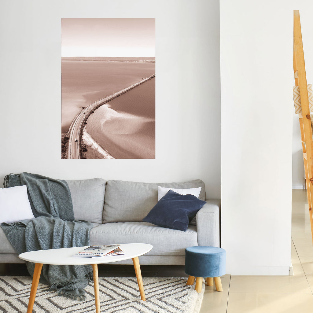 Affiche verticale autocollante « HORIZON BOUND JOURNEY »