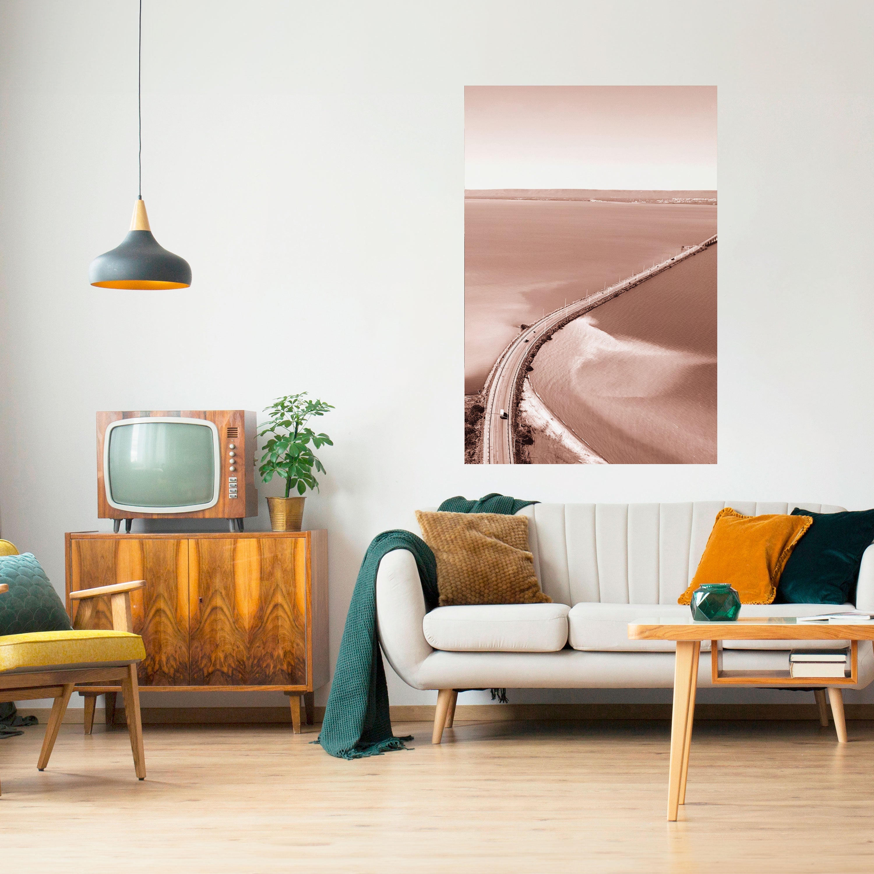 Affiche verticale autocollante « HORIZON BOUND JOURNEY »