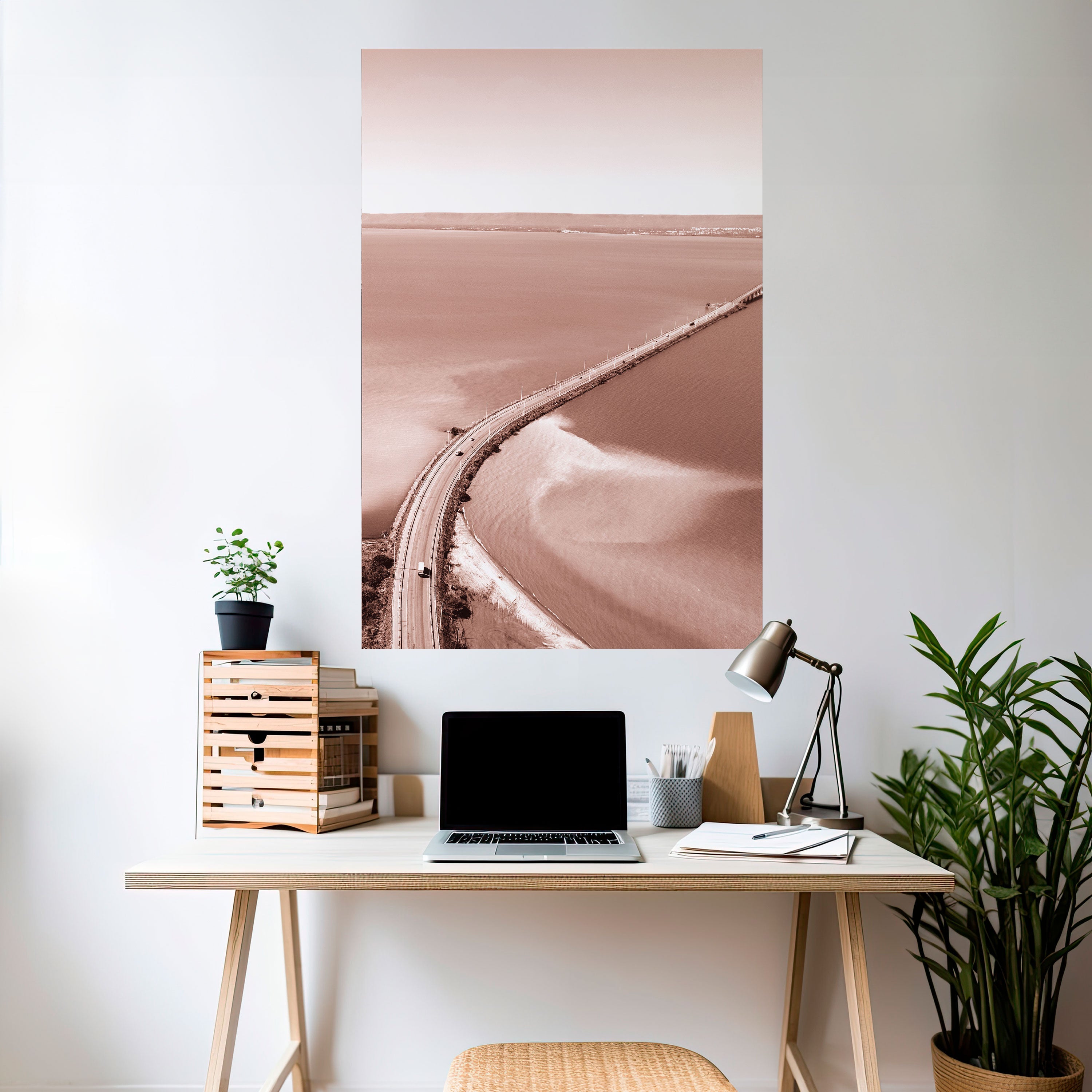 Affiche verticale autocollante « HORIZON BOUND JOURNEY »