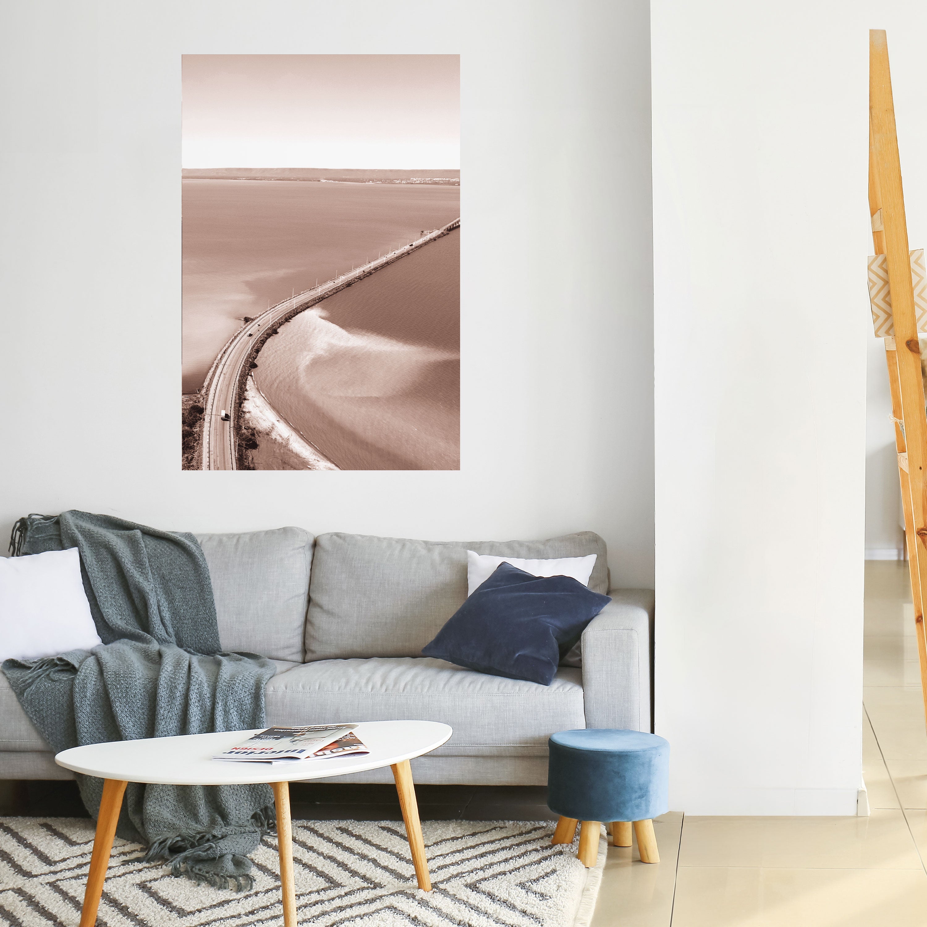 Affiche verticale autocollante « HORIZON BOUND JOURNEY »