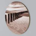 SERENE SHORELINE SEQUENCE Round Wall Art
