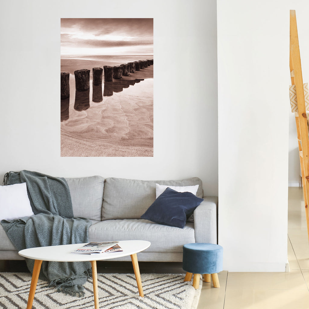 Affiche verticale autocollante SÉQUENCE RIVAGE SÉRÈNE