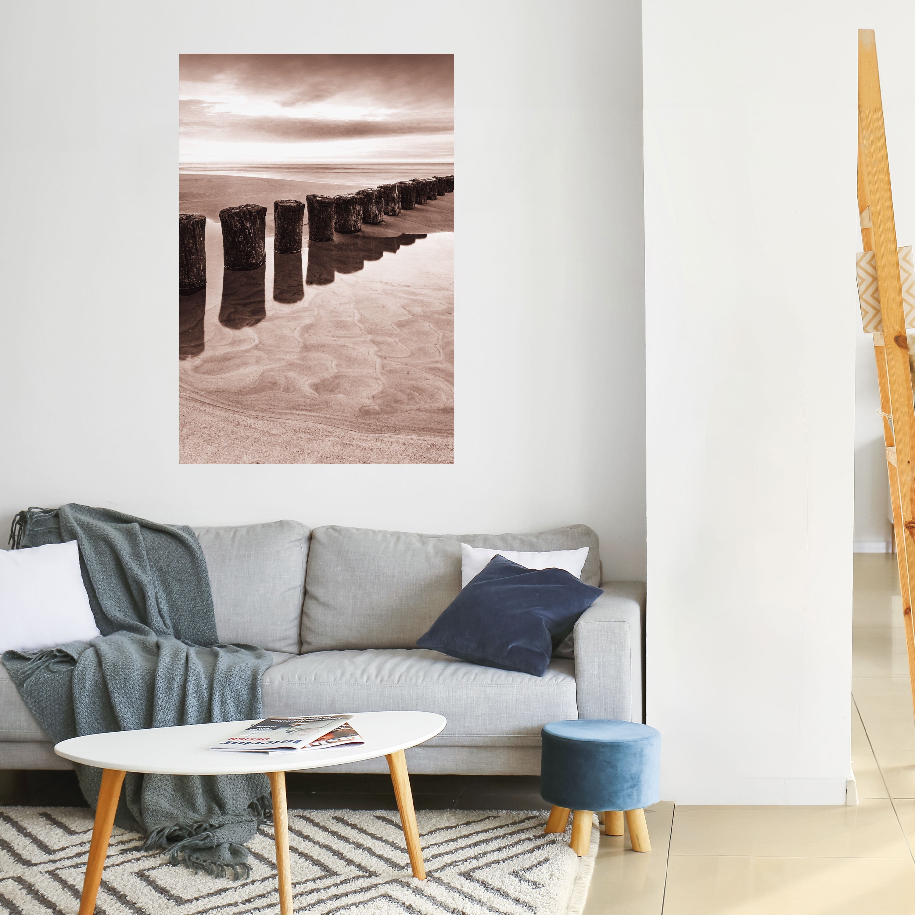 Affiche verticale autocollante SÉQUENCE RIVAGE SÉRÈNE