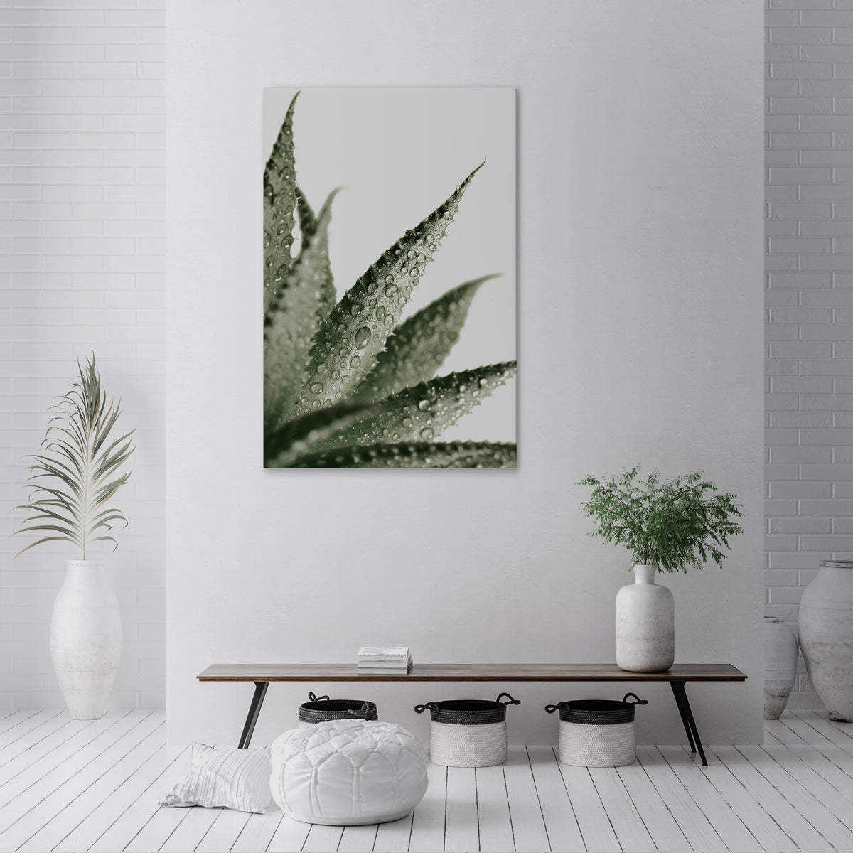 DEWDROP SYMPHONY Vertical Canvas Print