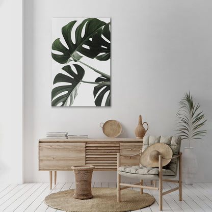 FOLIAGE FUSION Vertical Canvas Print