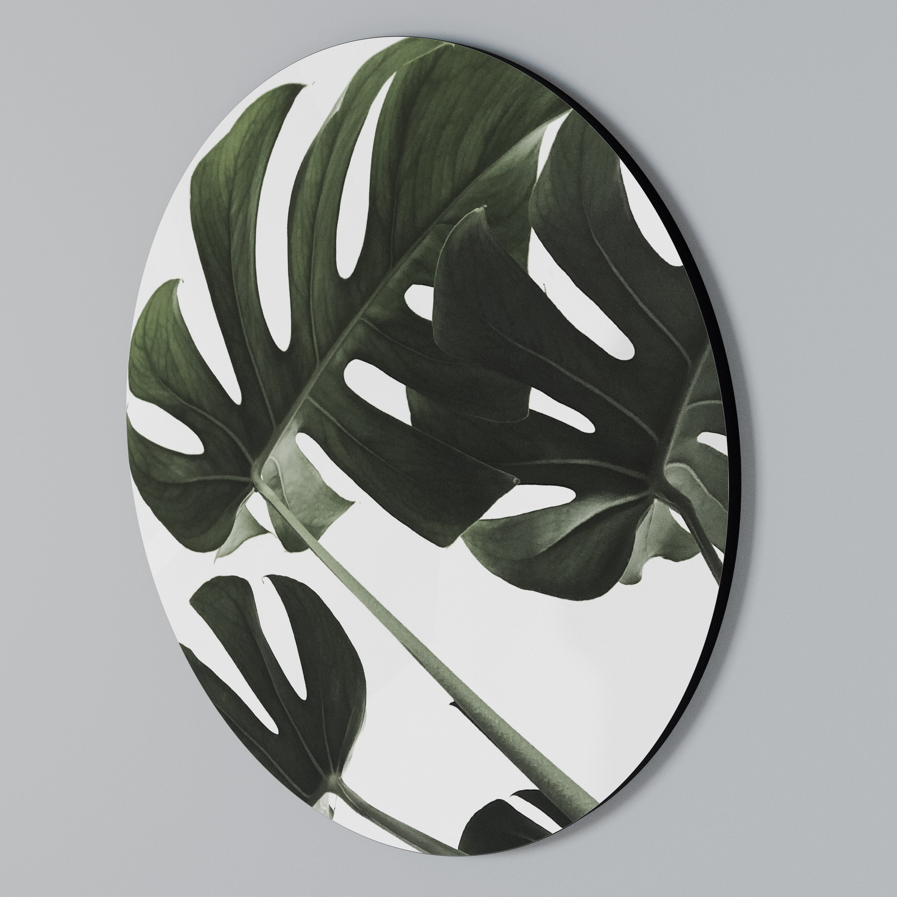 FOLIAGE FUSION Round Wall Art