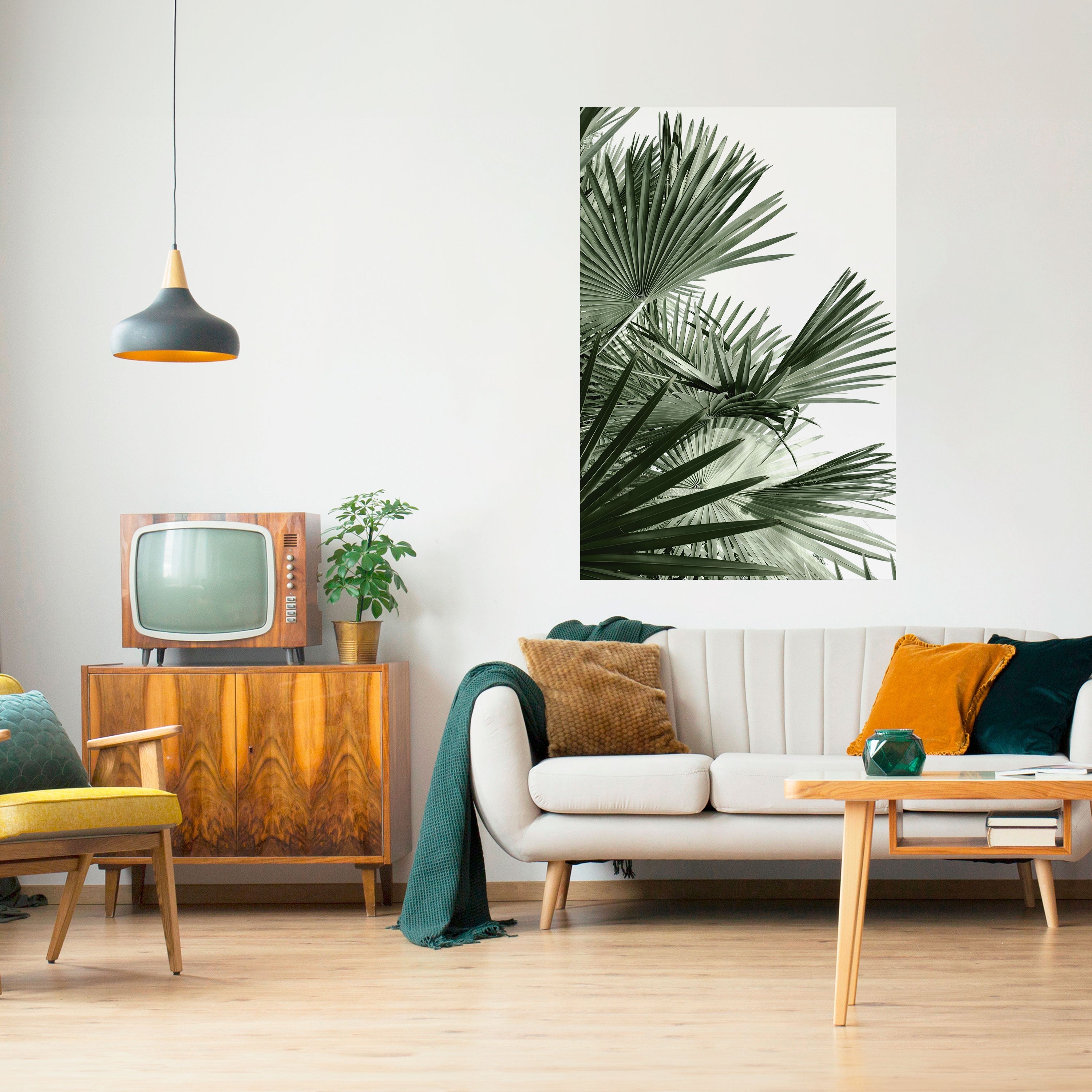 Affiche verticale autocollante « PALM PARADISE DANCE »