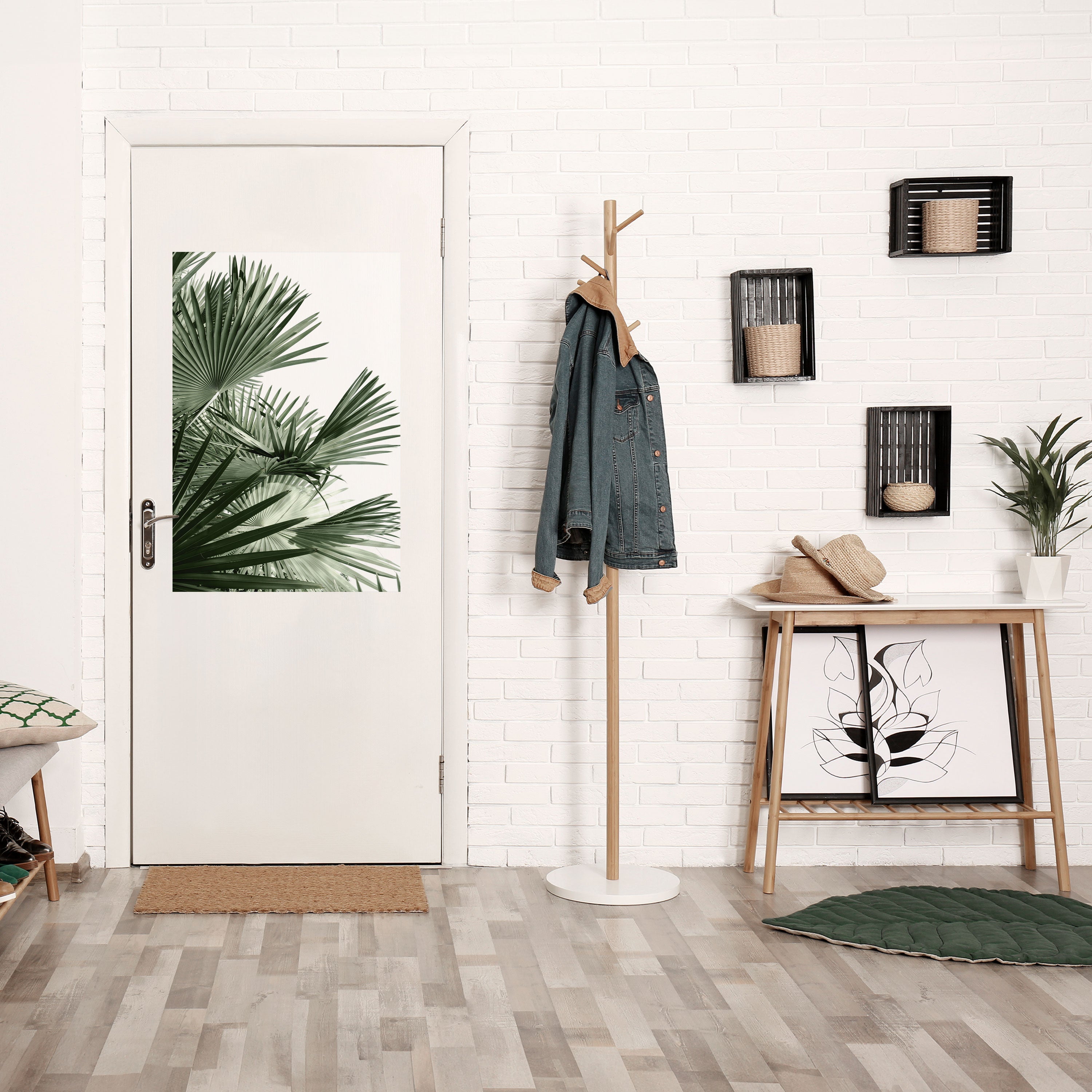 Affiche verticale autocollante « PALM PARADISE DANCE »