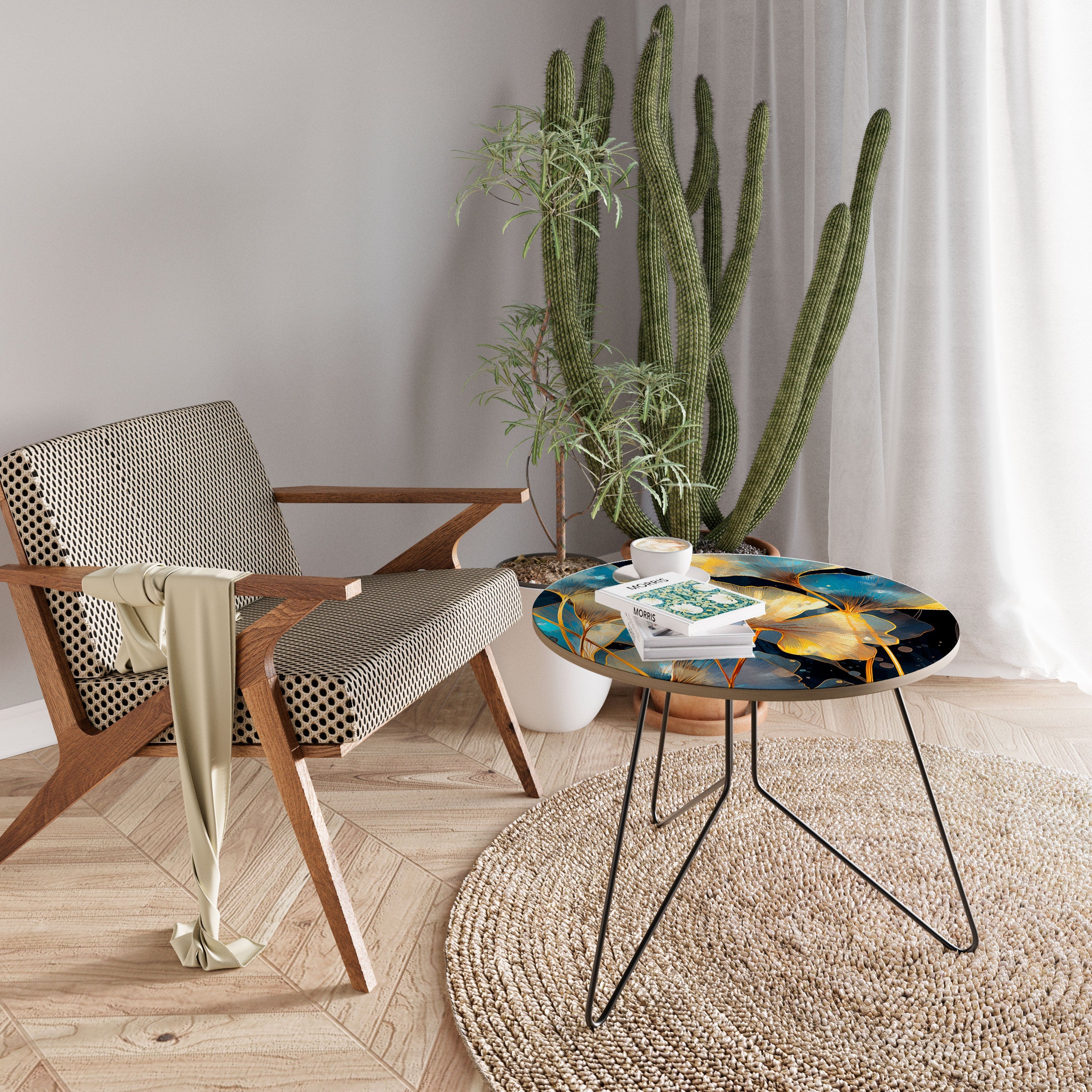 Table basse Ginkgo Dreams scintillante 69