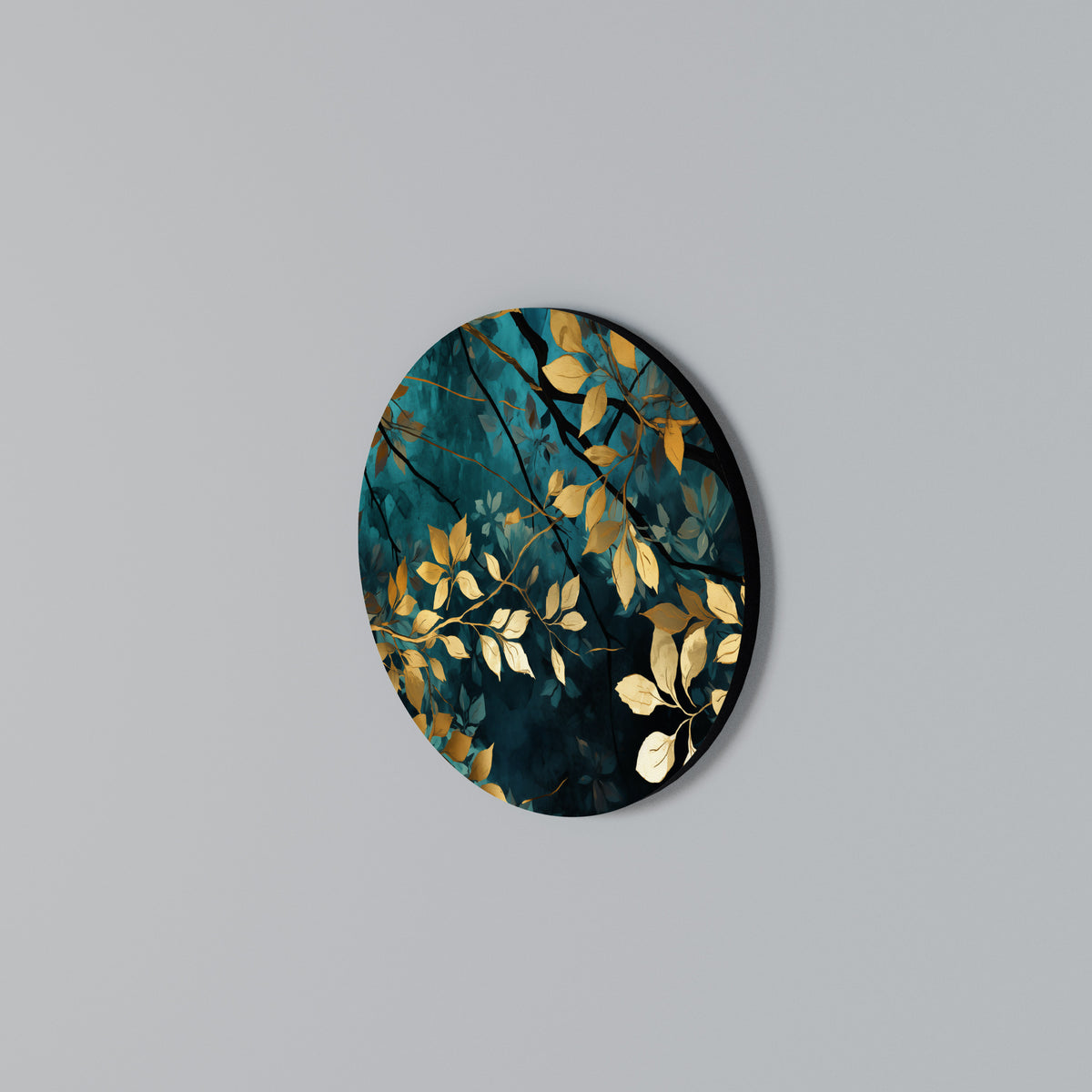 LUSH TURQUOISE Round Wall Art