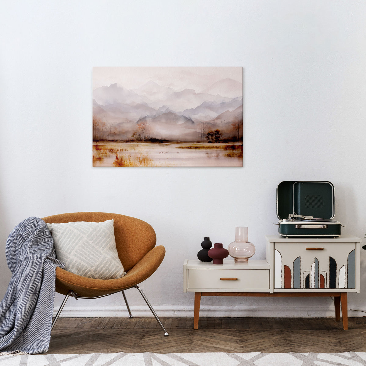 MISTY HORIZONS UNVEILED Horizontal Canvas Print