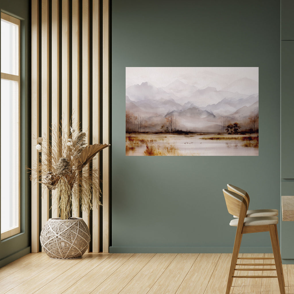 Affiche horizontale autocollante « MISTY HORIZONS » dévoilée